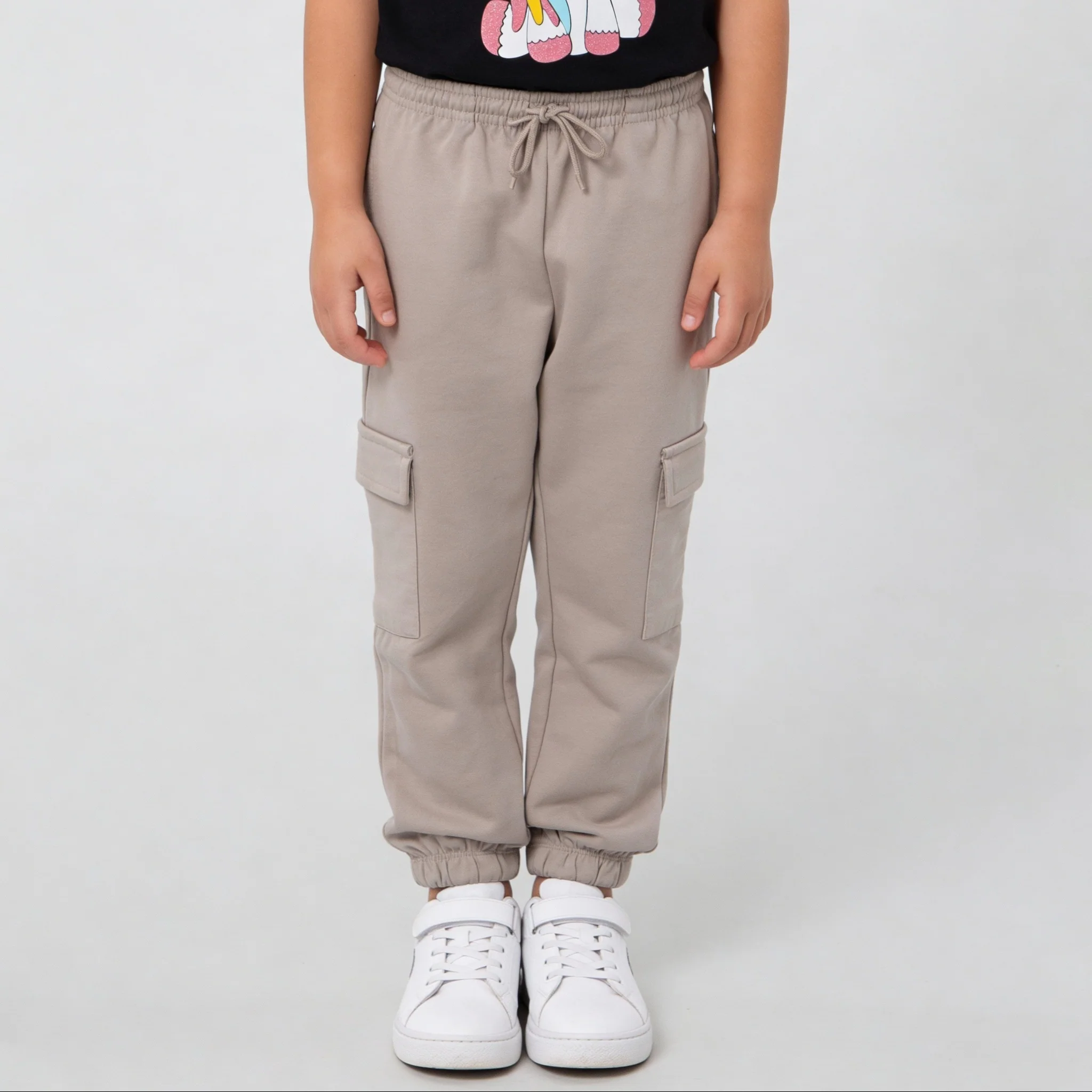 Girls Solid Pop Joggers - Image 11