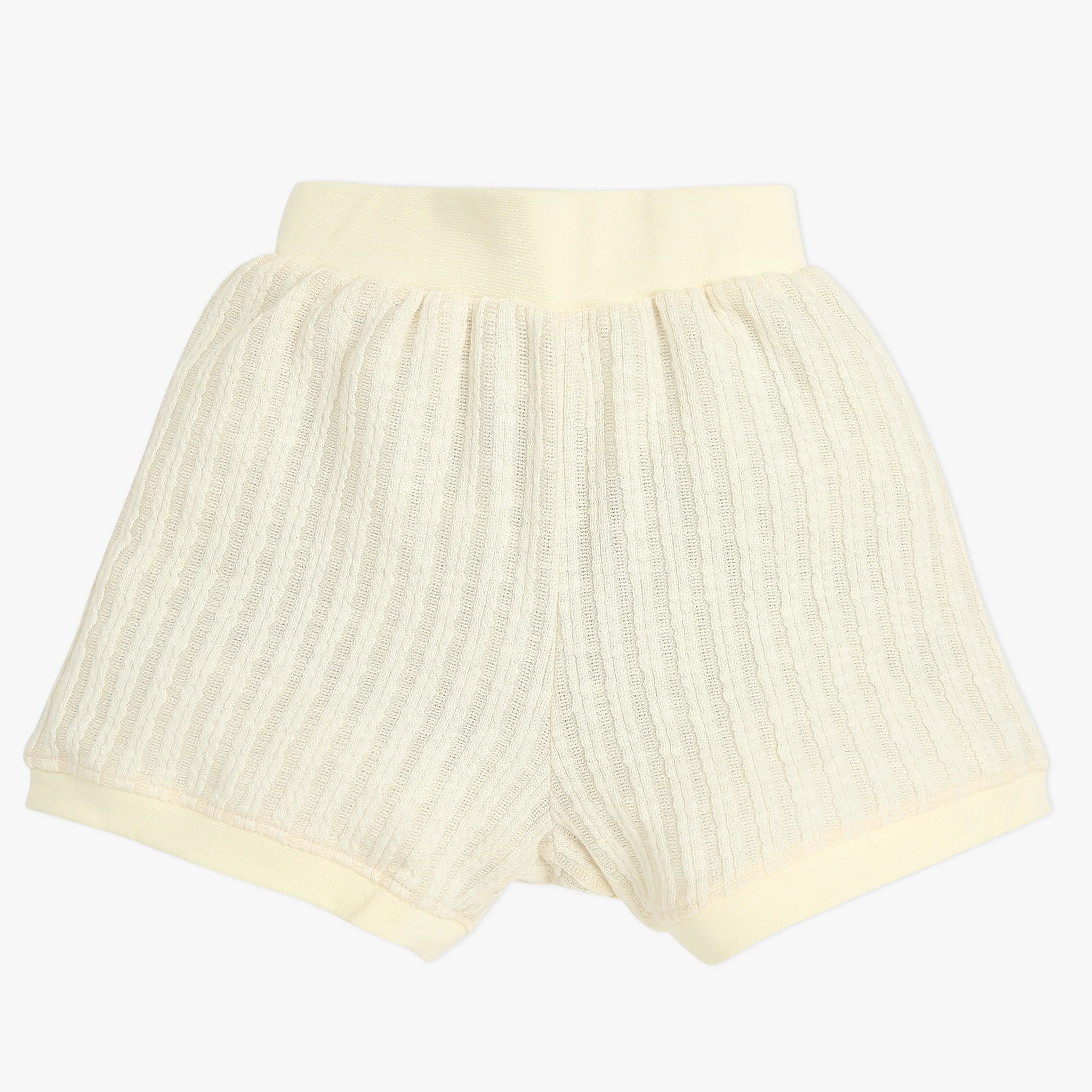Girls Solid Structured Short Length Shorts