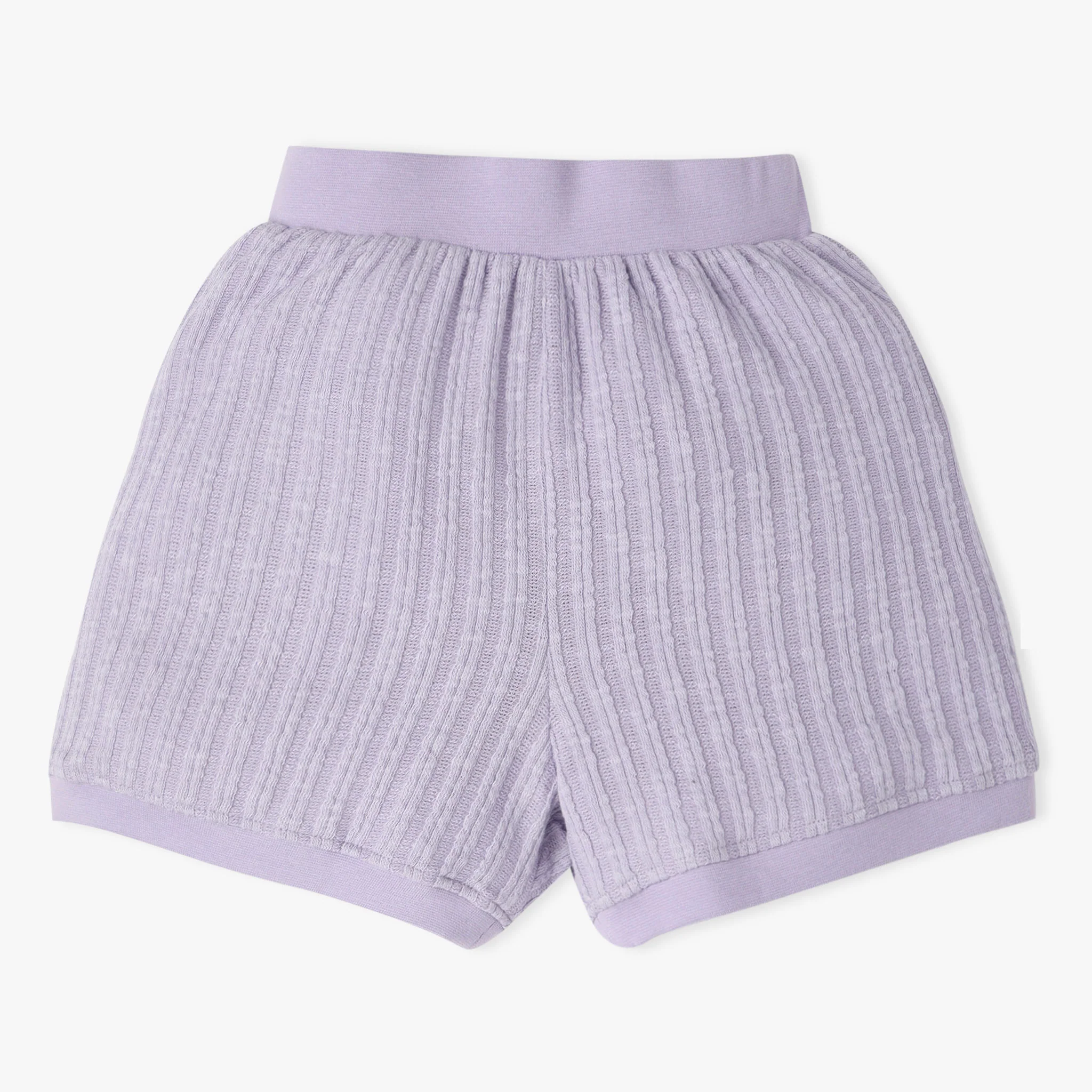 Girls Solid Structured Short Length Shorts - Image 4