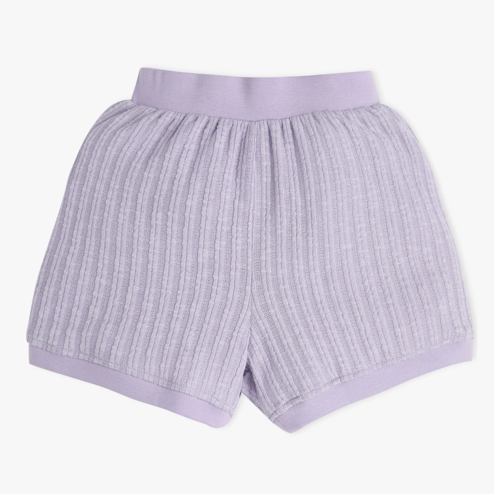 Girls Solid Structured Short Length Shorts - Image 5