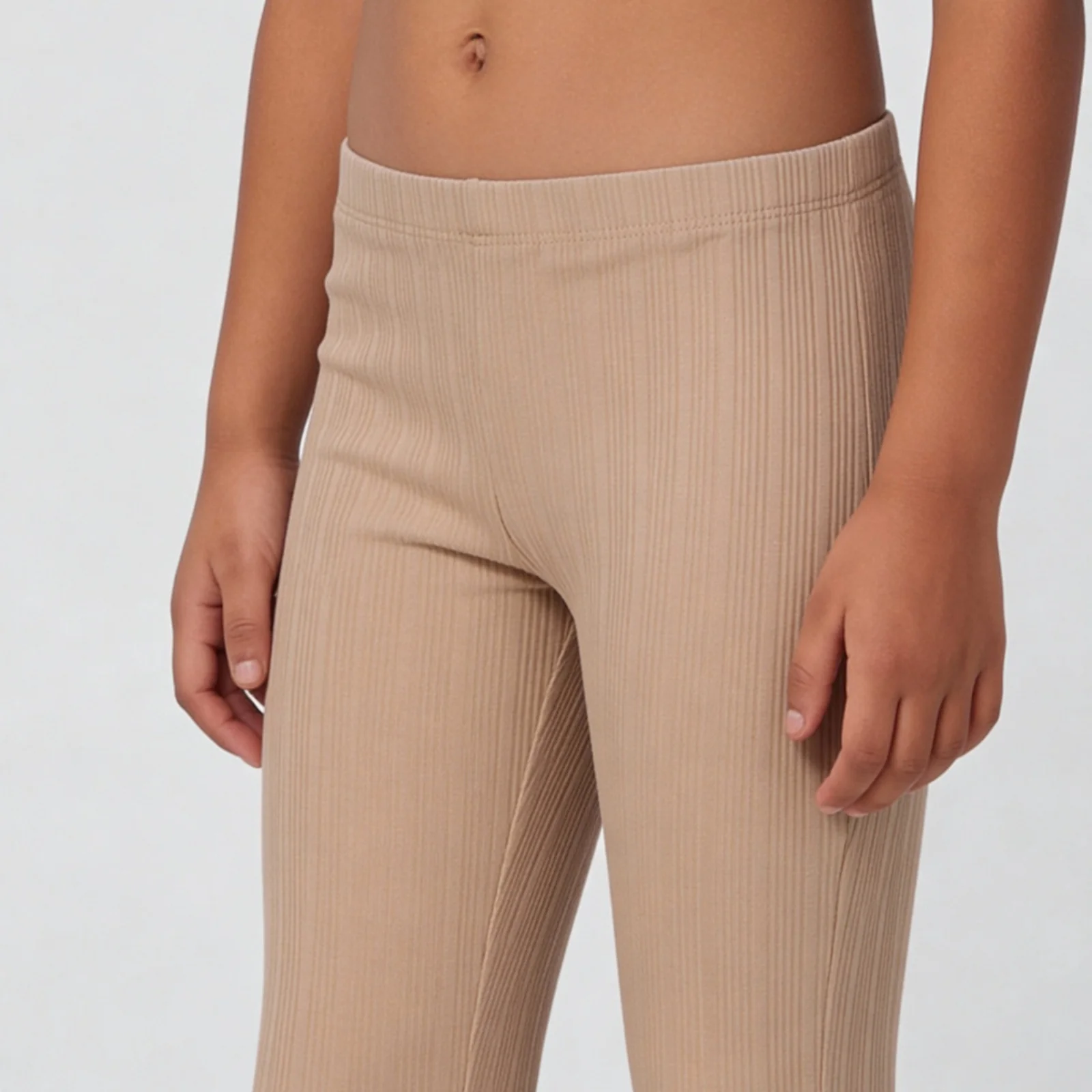 Girls Solid Slim Fit Palazzo Pants - Image 4
