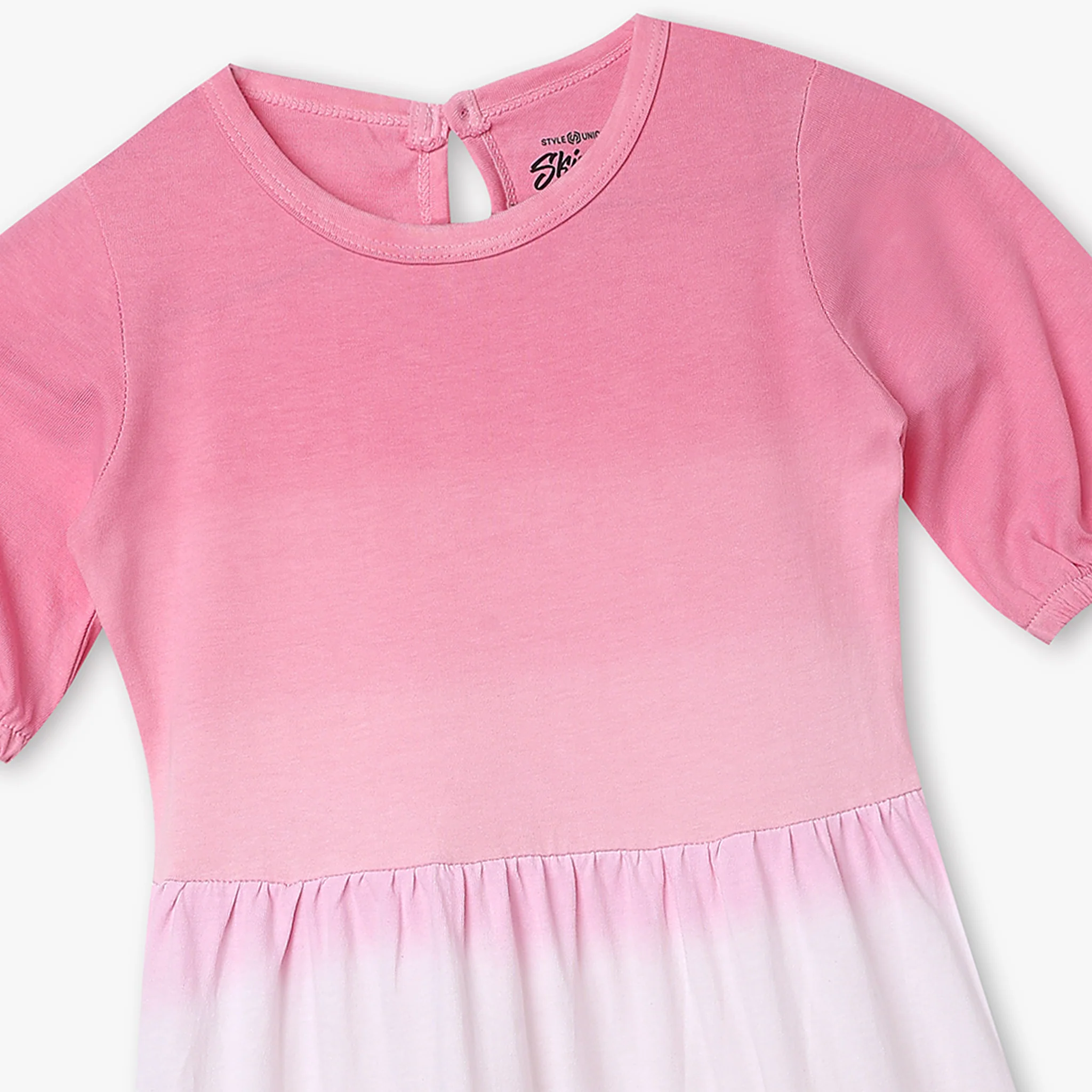 Girls Tie-Dye Cotton Dress - Image 3