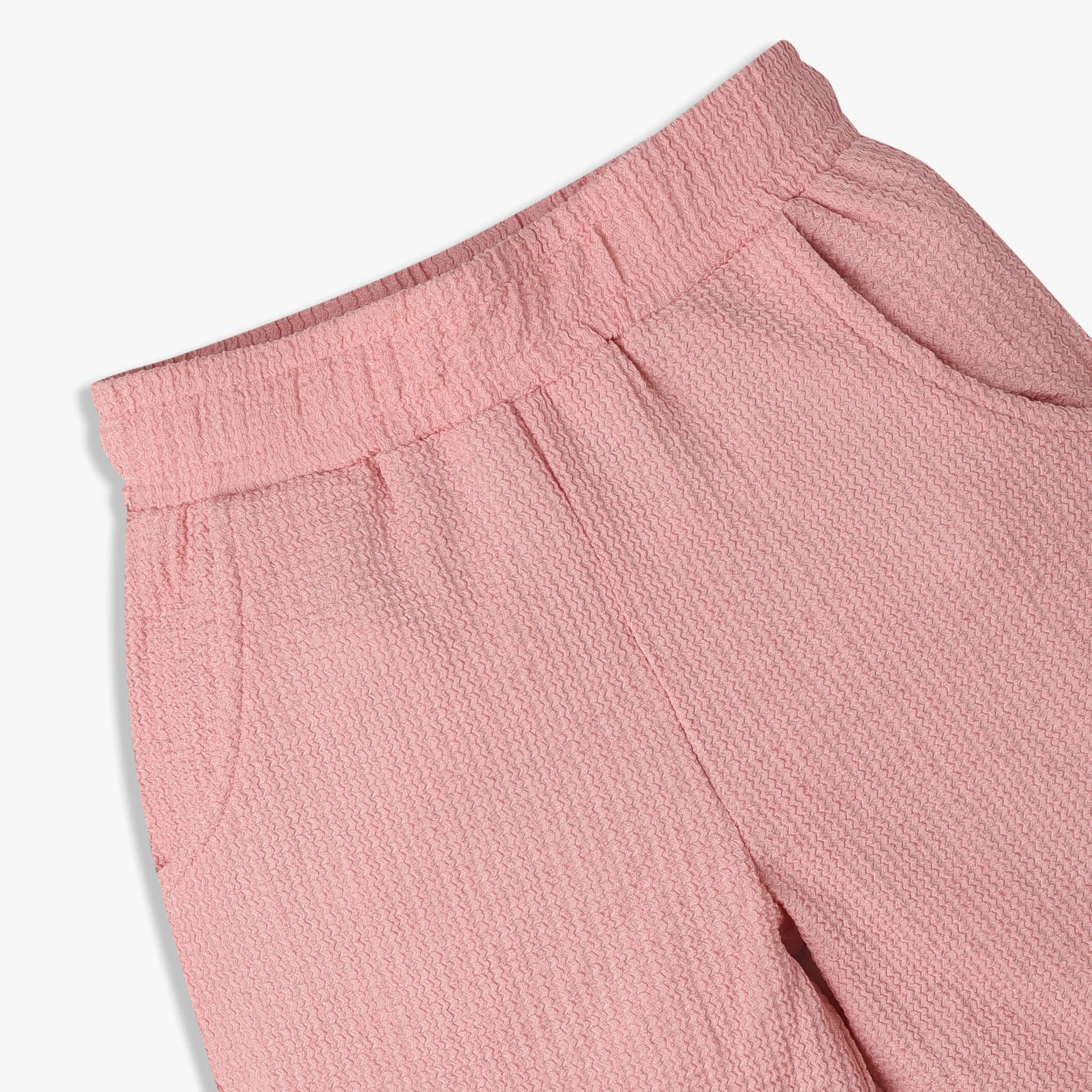 Girls Wide Leg Mid Rise Solid Full Length Trackpants - Image 3