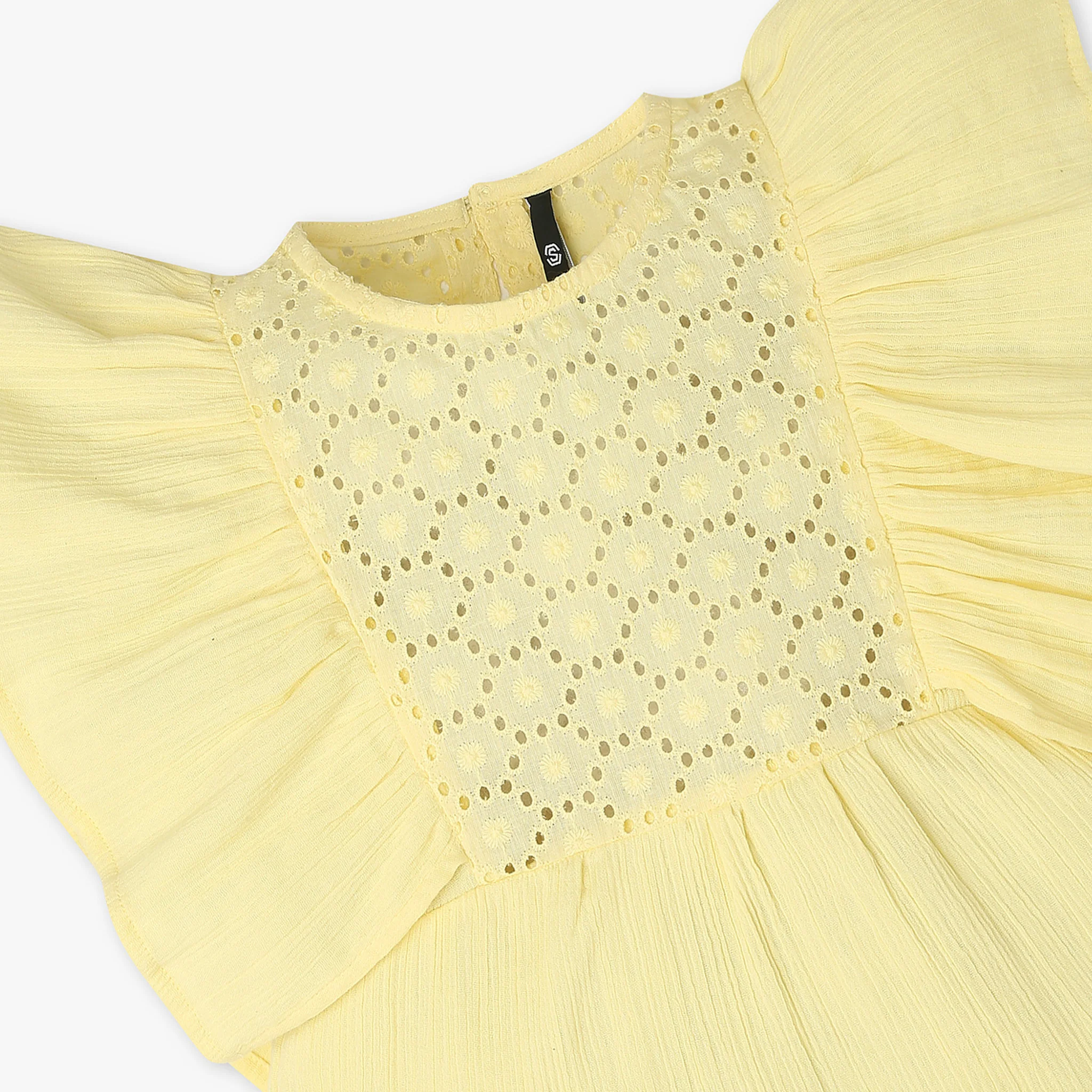 Girls Cotton Schiffi Top - Image 3