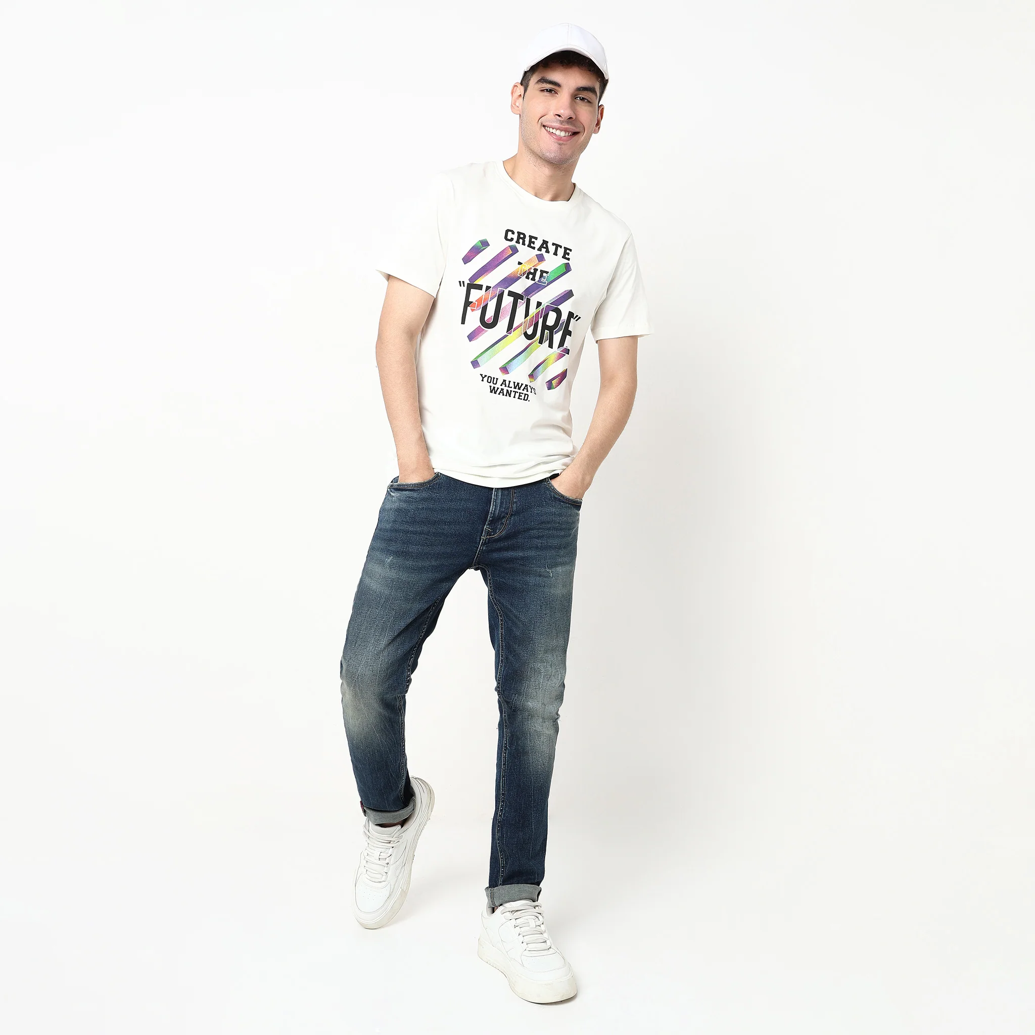 Crew Neck Cotton Graphitee