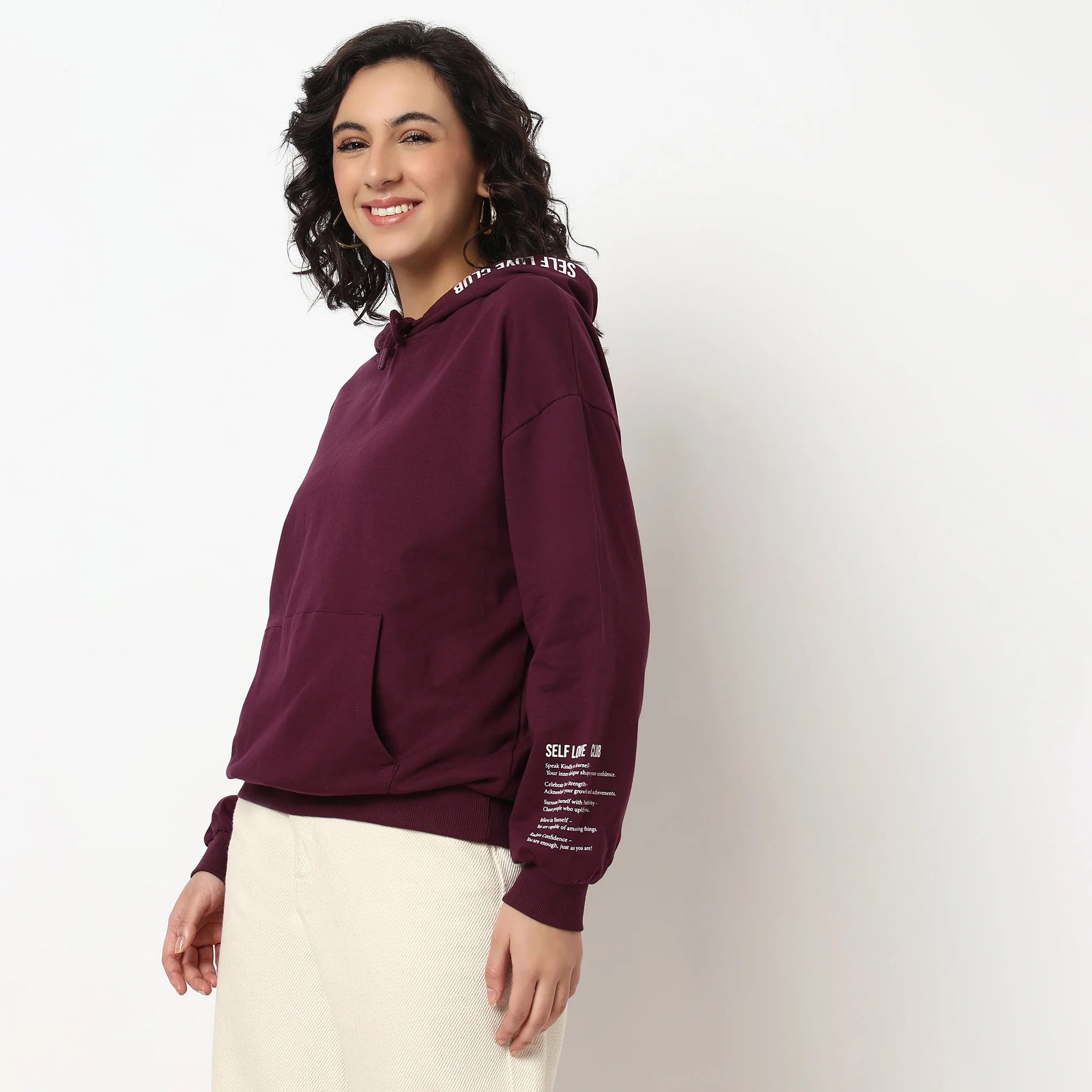 Graphic Cotton Hoodie Sweat Tee - Image 5