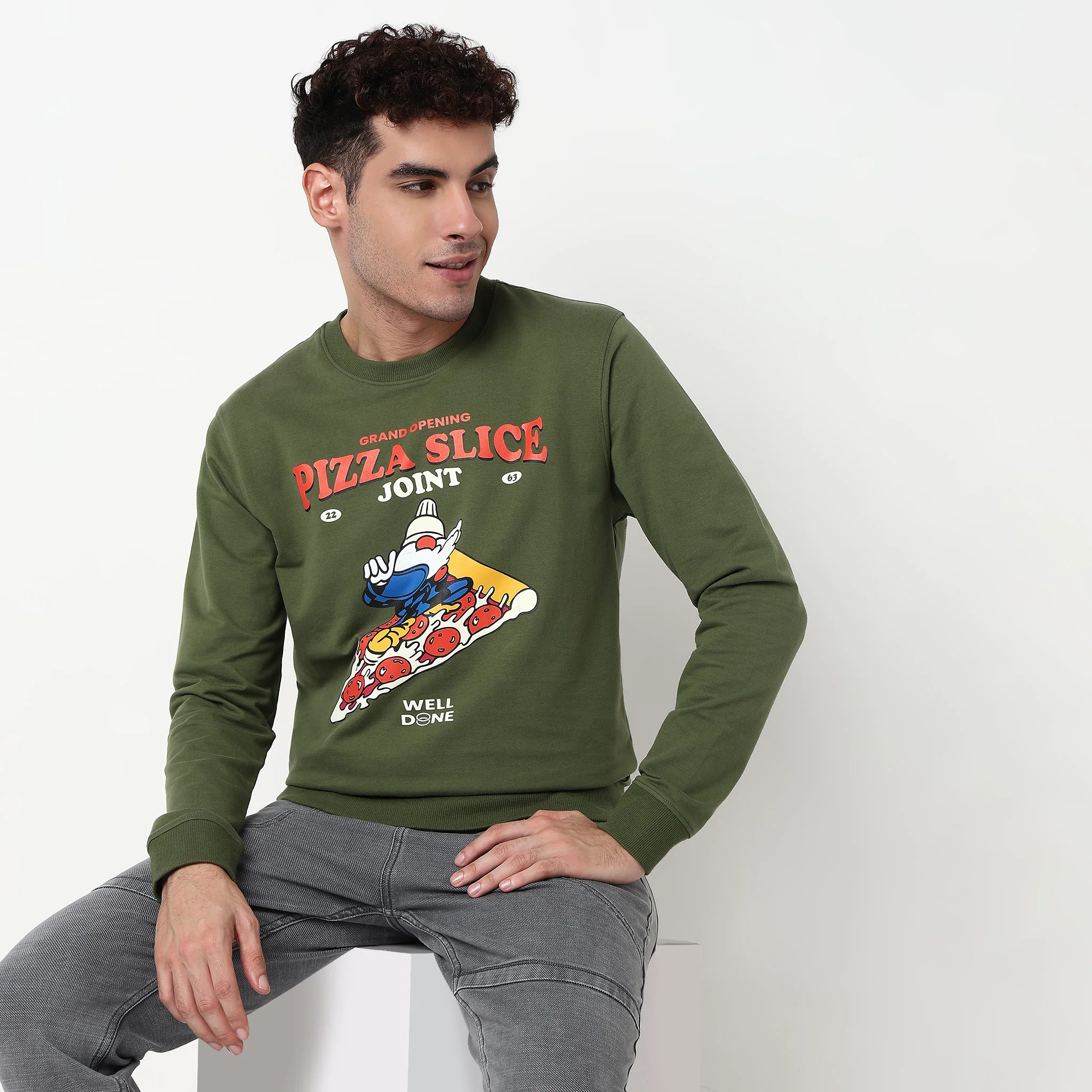 Graphic Popover Sweat Tee