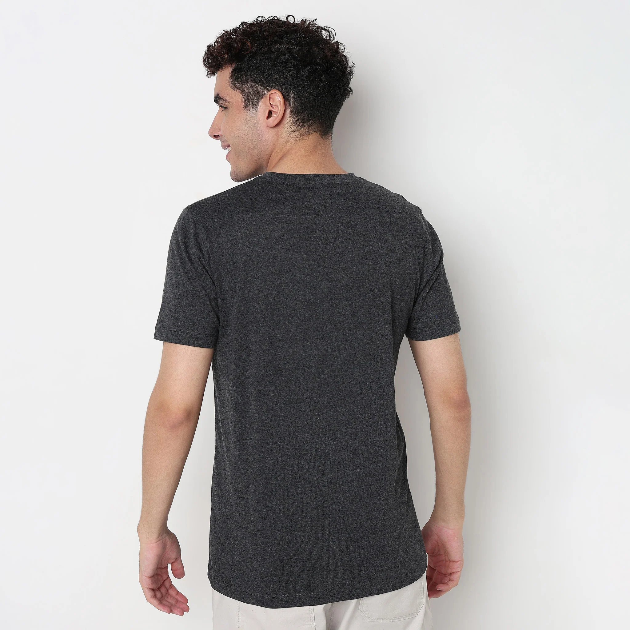 Cotton Crew Neck Graphitee - Image 3