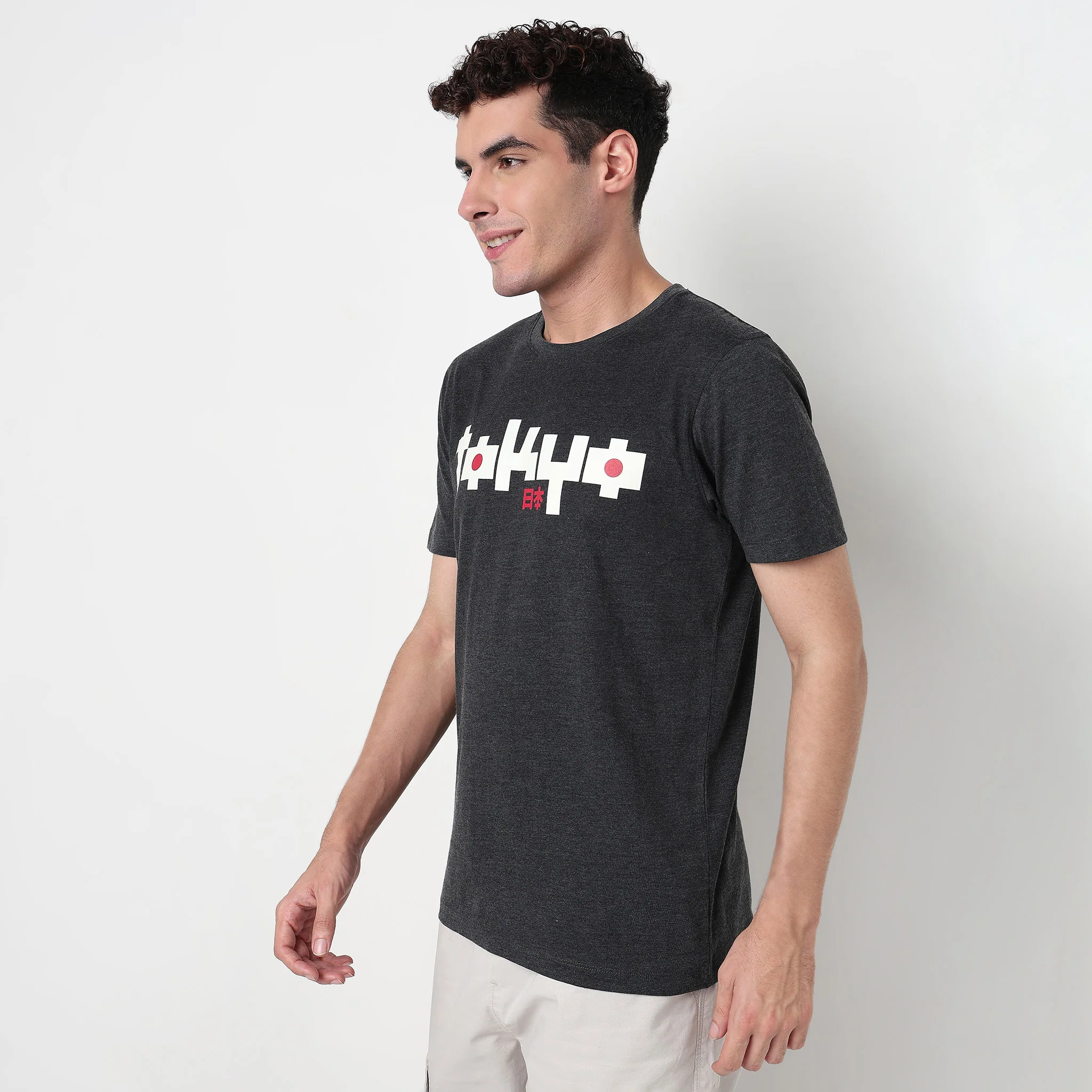 Cotton Crew Neck Graphitee - Image 5