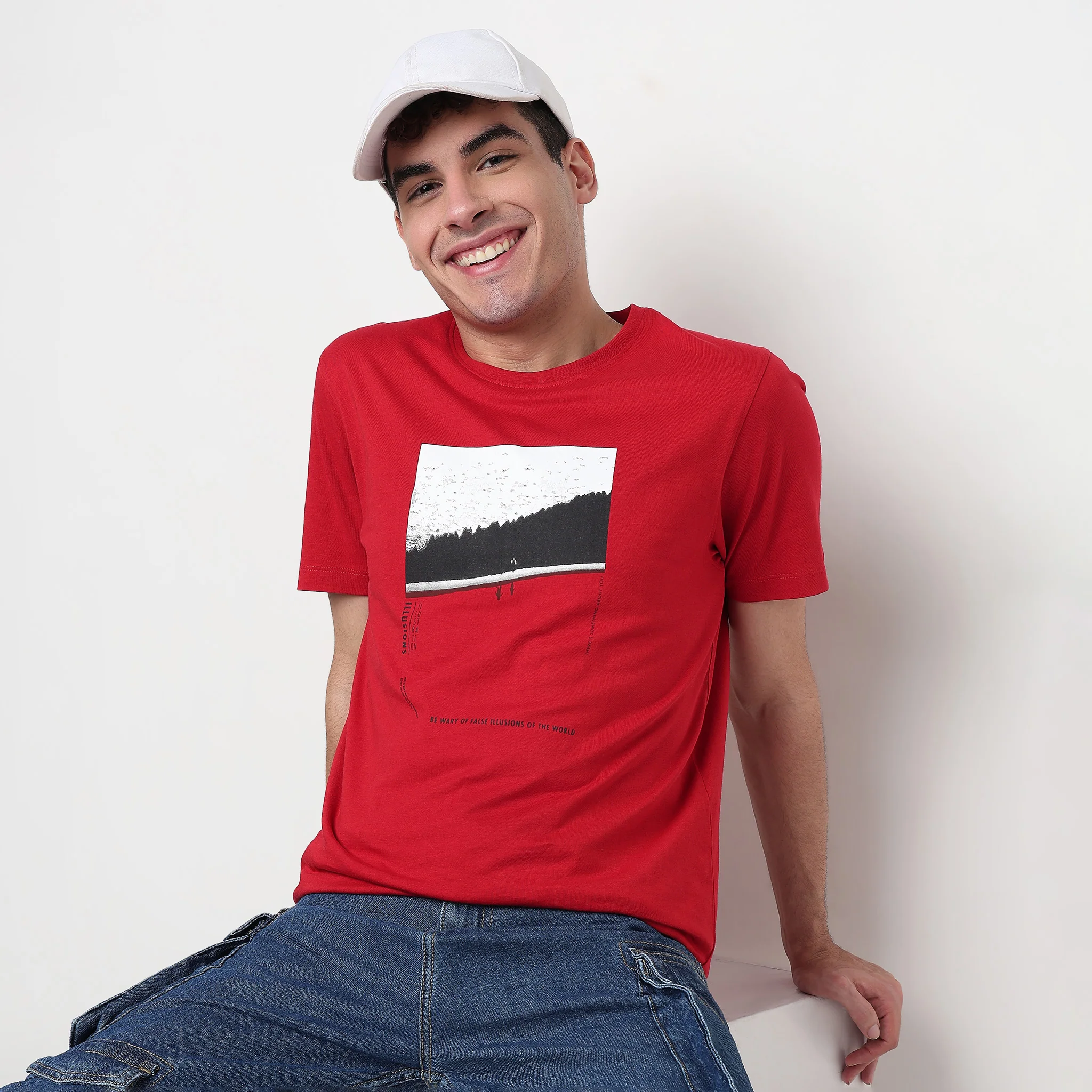 Cotton Crew Neck Graphitee