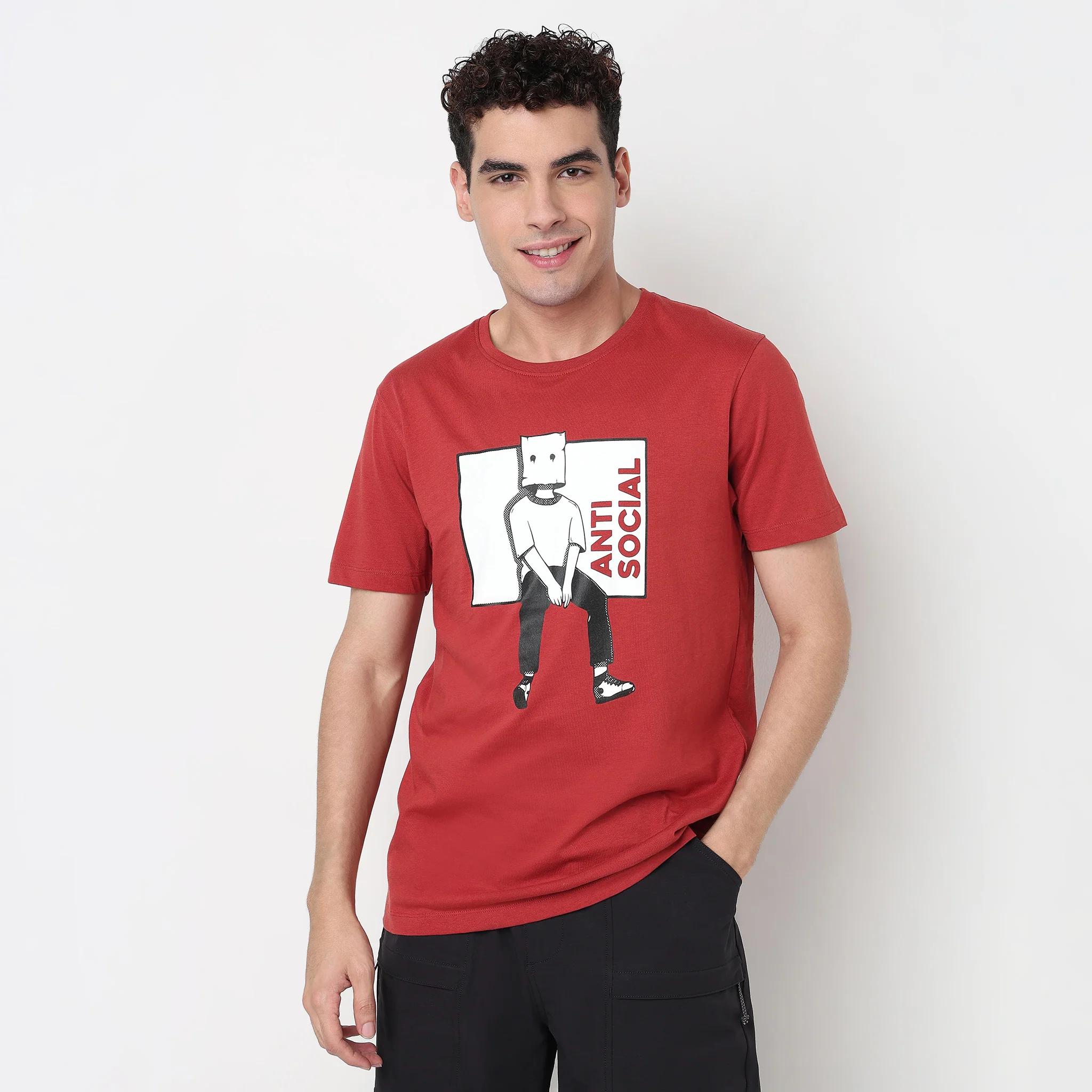 Cotton Crew Neck Graphitee - Image 2