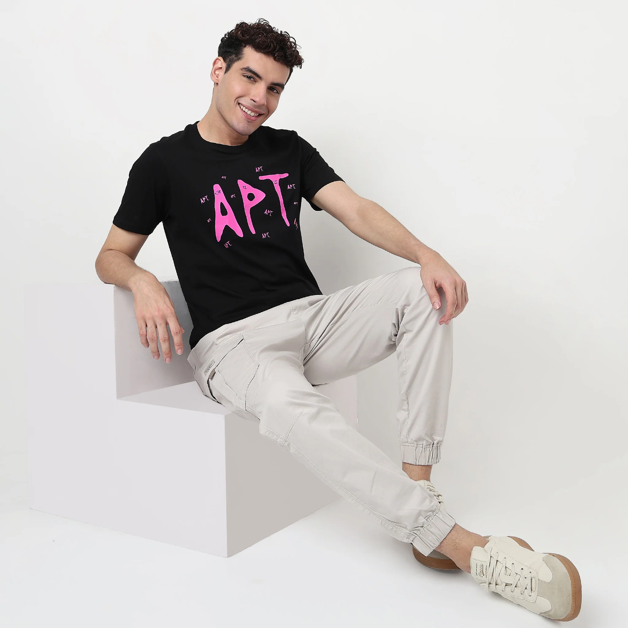 Cotton Crew Neck Graphitee