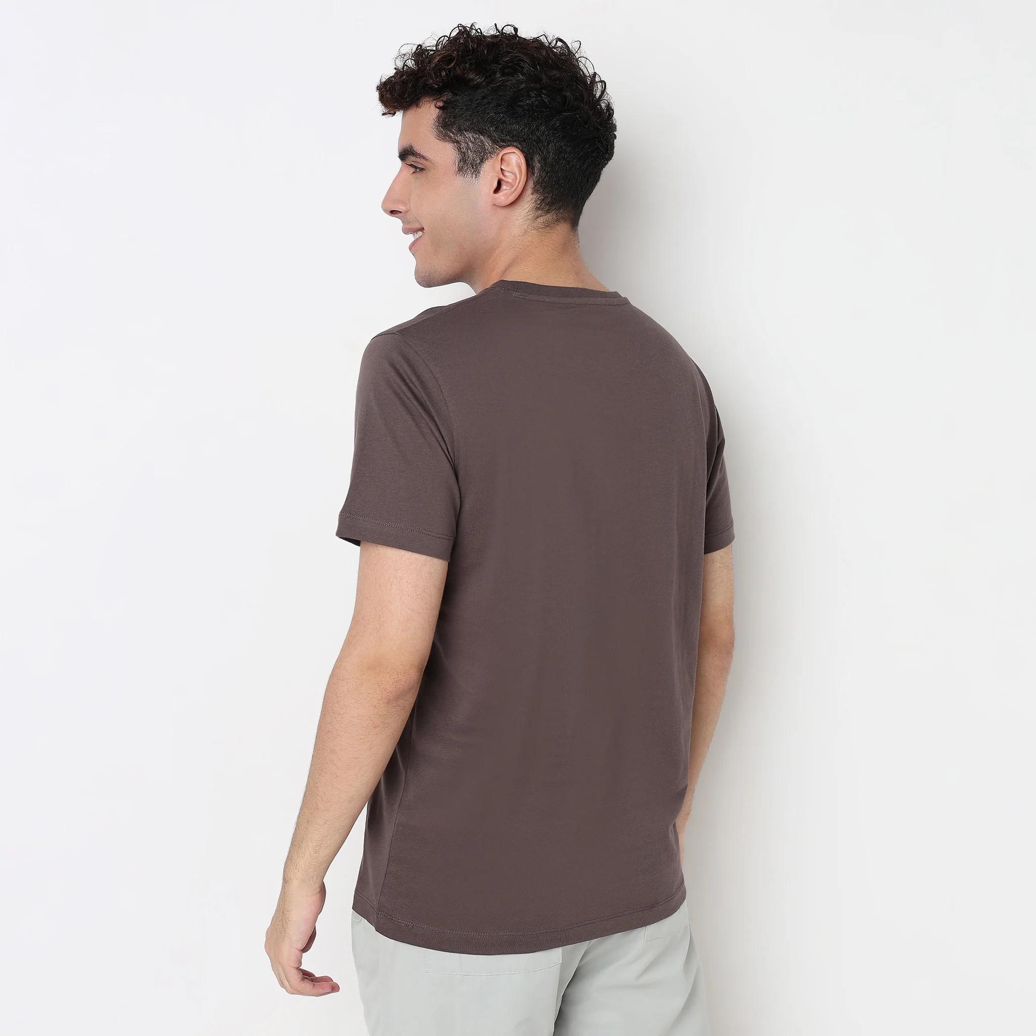 Cotton Crew Neck Graphitee - Image 3