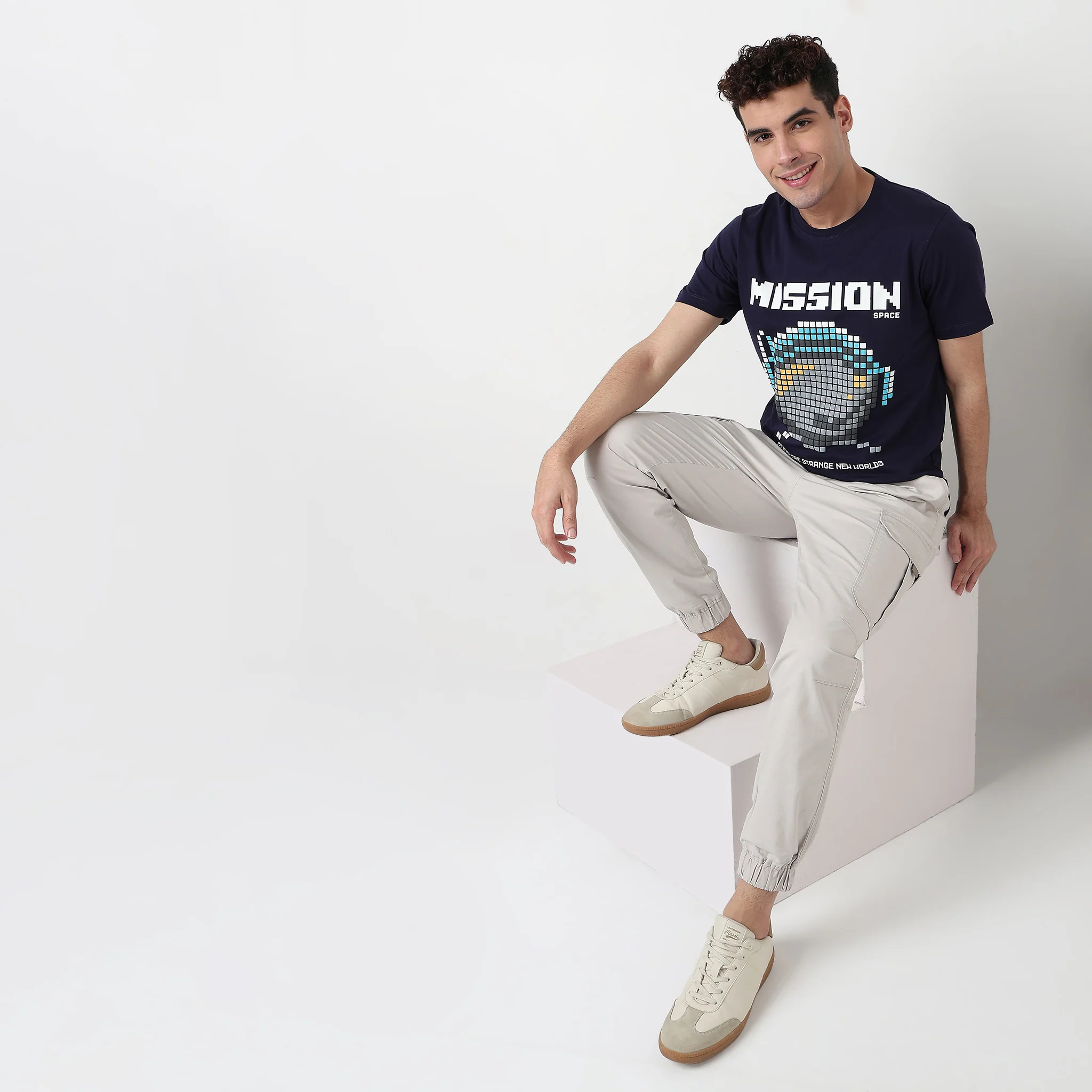 Cotton Crew Neck Graphitee