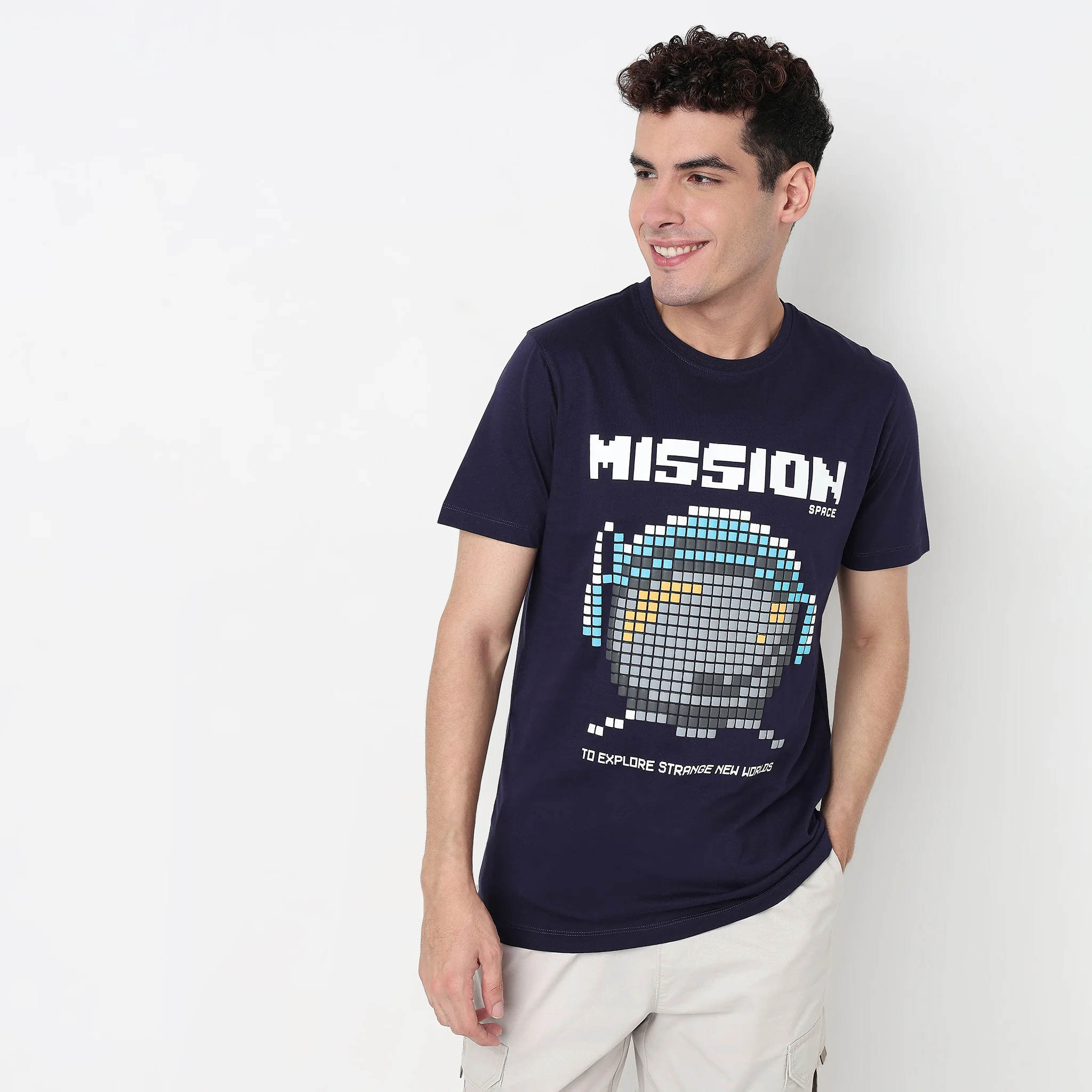Cotton Crew Neck Graphitee - Image 2