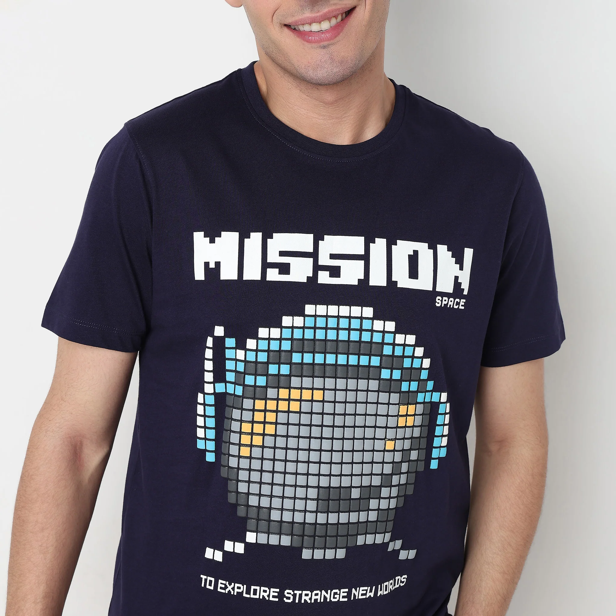 Cotton Crew Neck Graphitee - Image 4