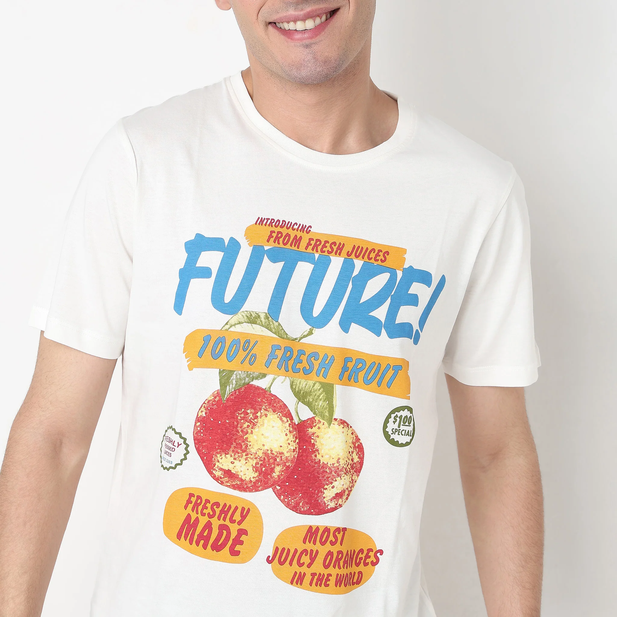Cotton Crew Neck Graphitee - Image 4