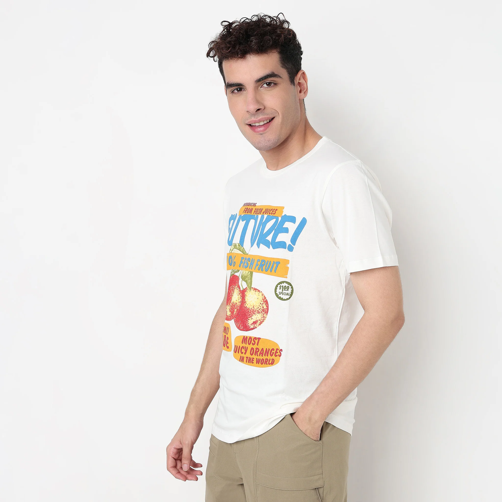 Cotton Crew Neck Graphitee - Image 5