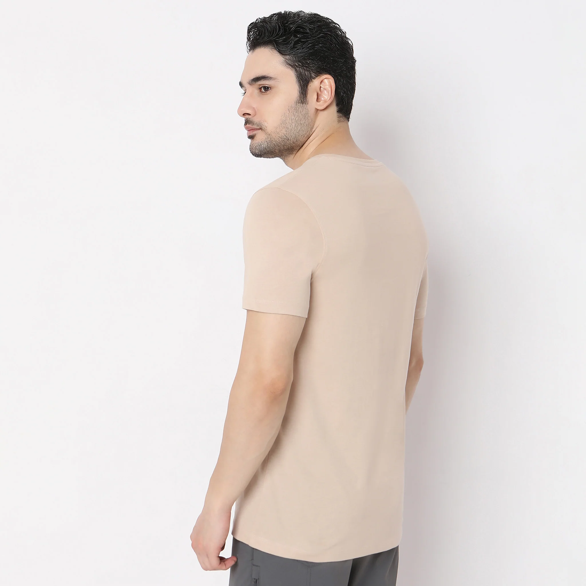 Graphic Crew Neck Cotton T-Shirt - Image 3