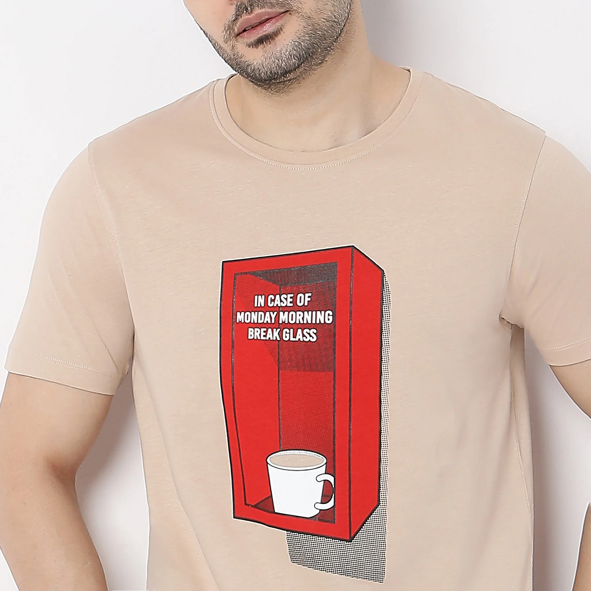 Graphic Crew Neck Cotton T-Shirt - Image 5