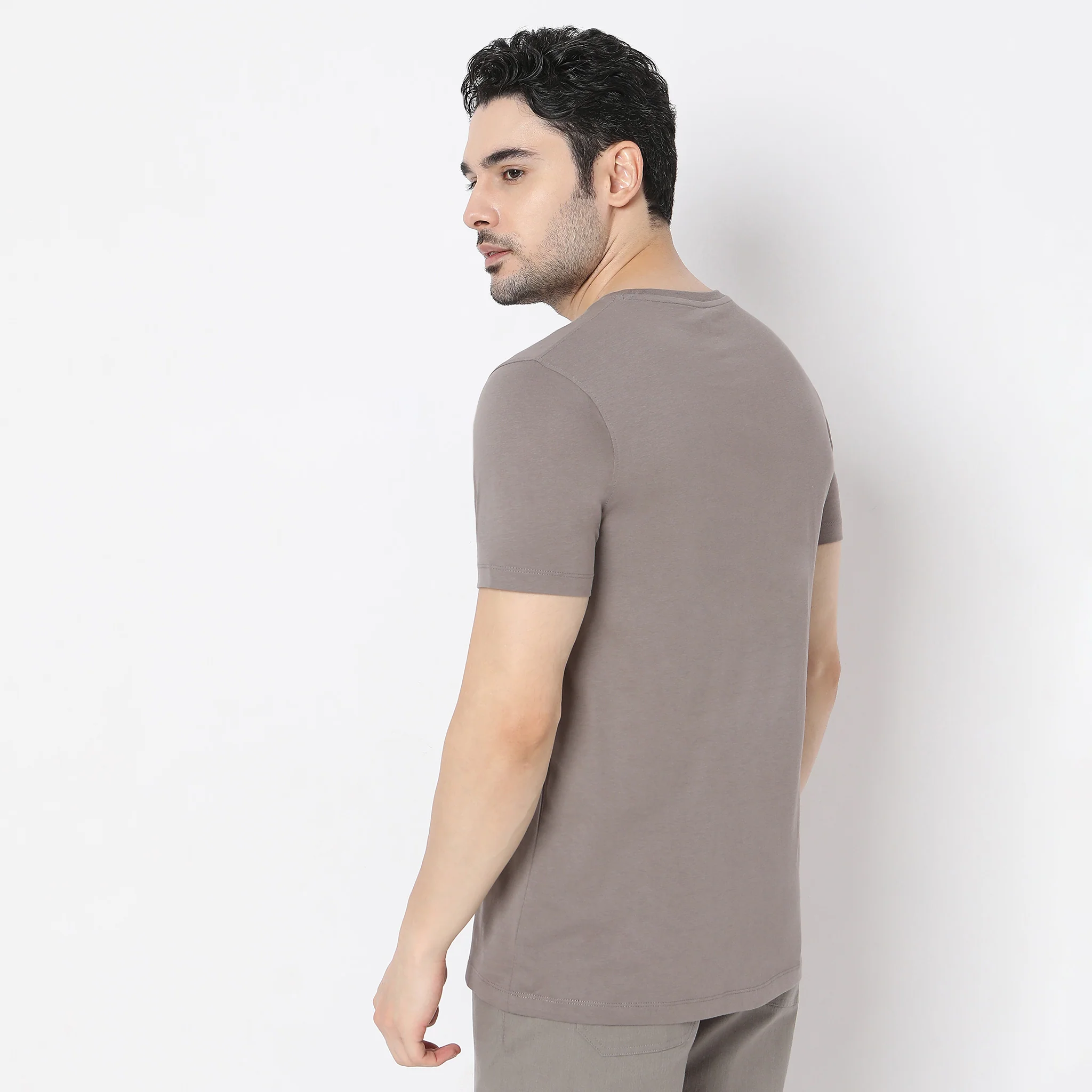 Graphic Crew Neck Cotton T-Shirt - Image 3