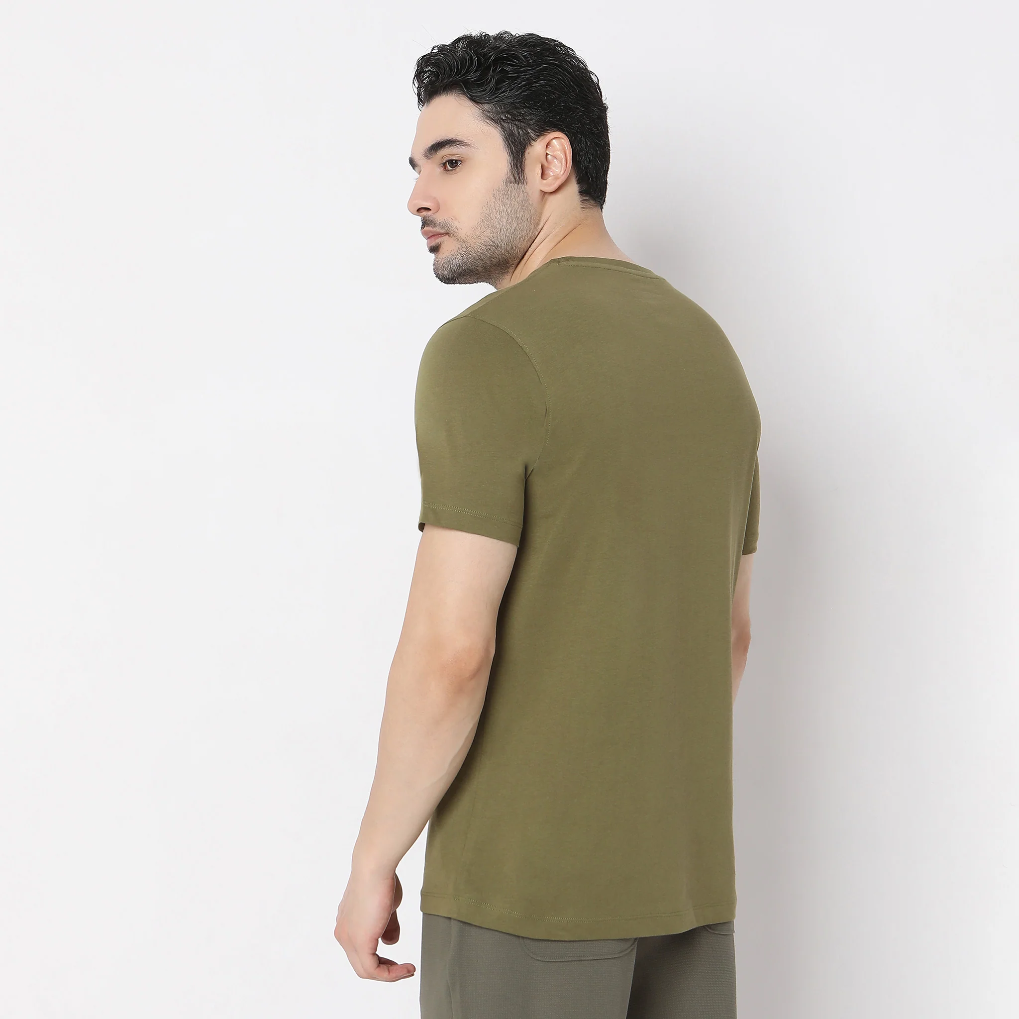 Graphic Crew Neck Cotton T-Shirt - Image 3