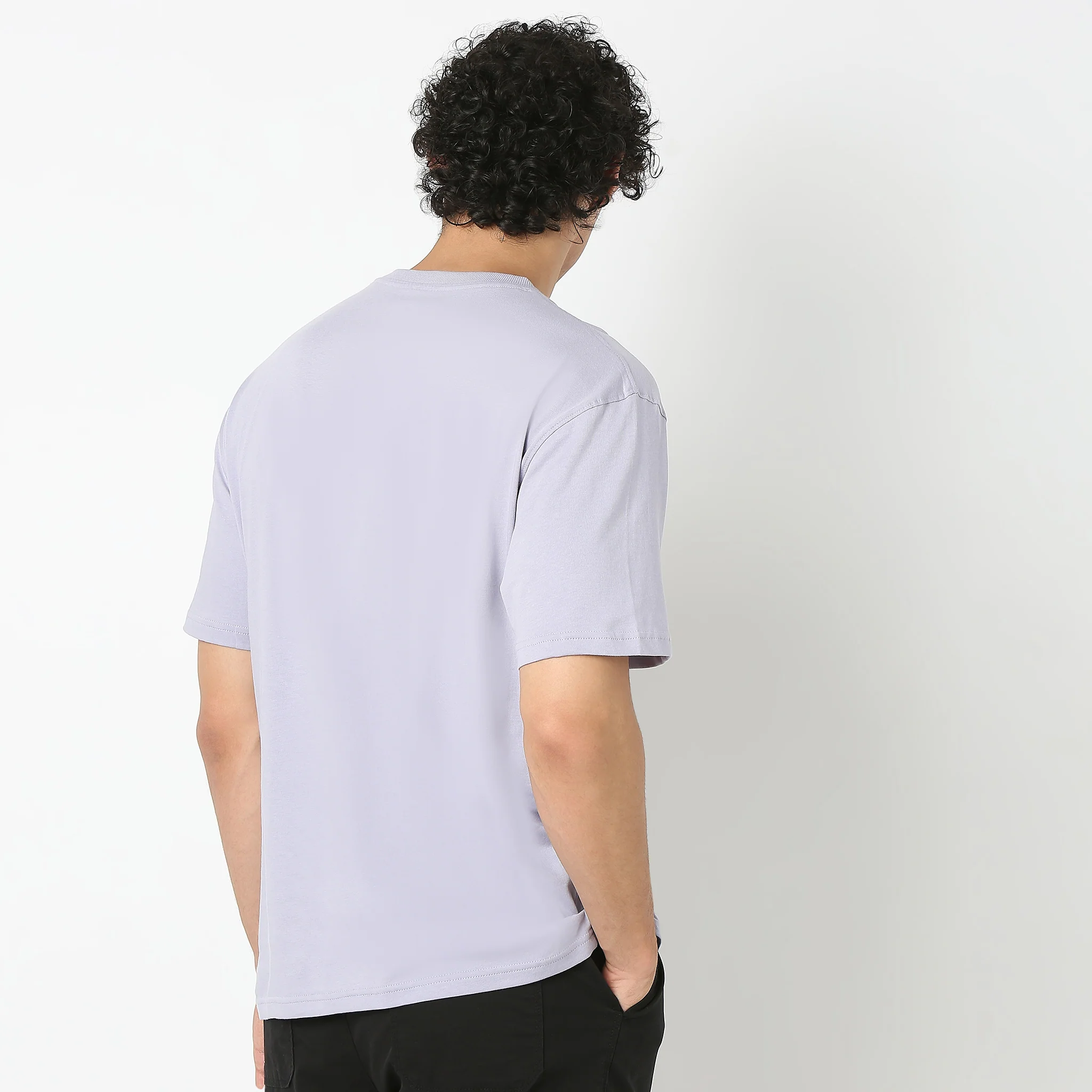 Oversize Graphic Crew Neck Slogan T-Shirt - Image 3