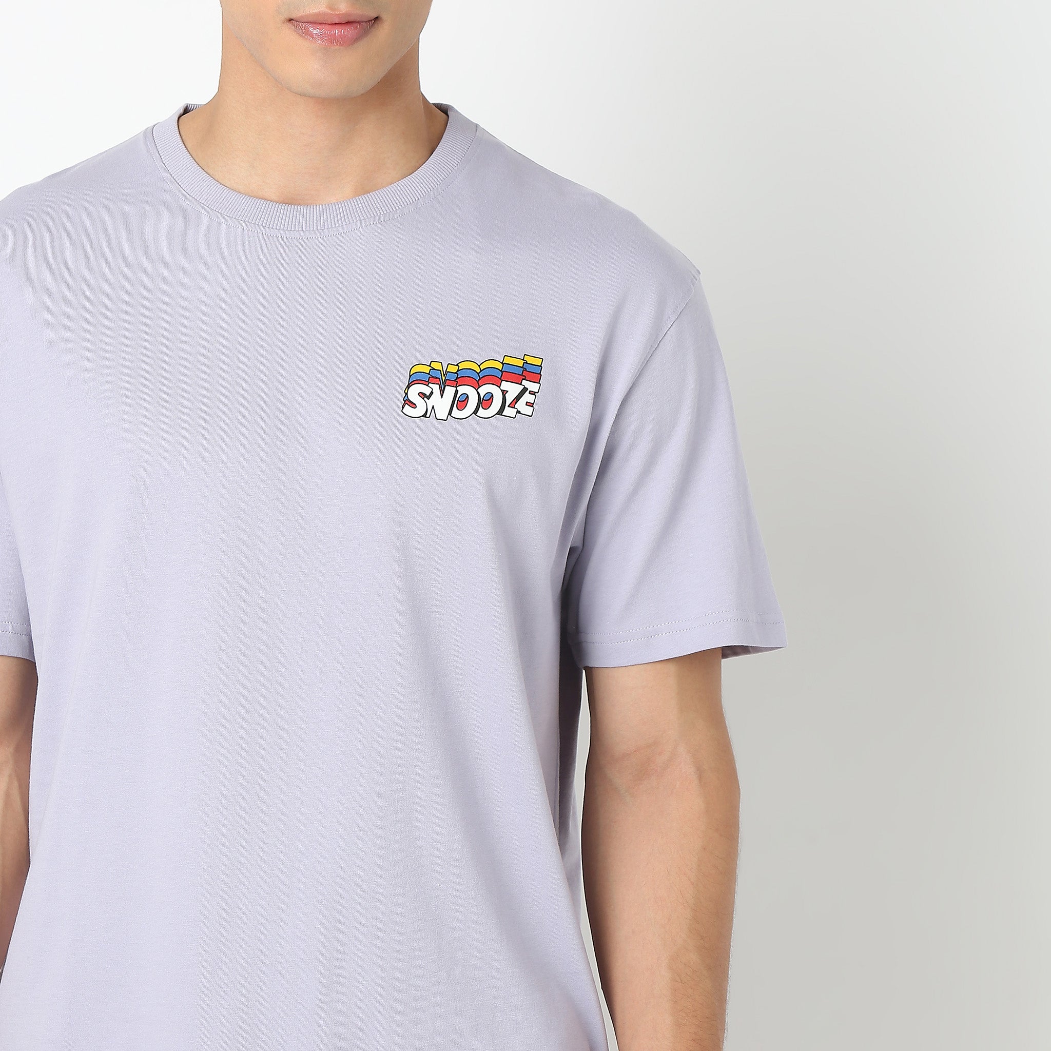 Oversize Graphic Crew Neck Slogan T-Shirt - Image 4