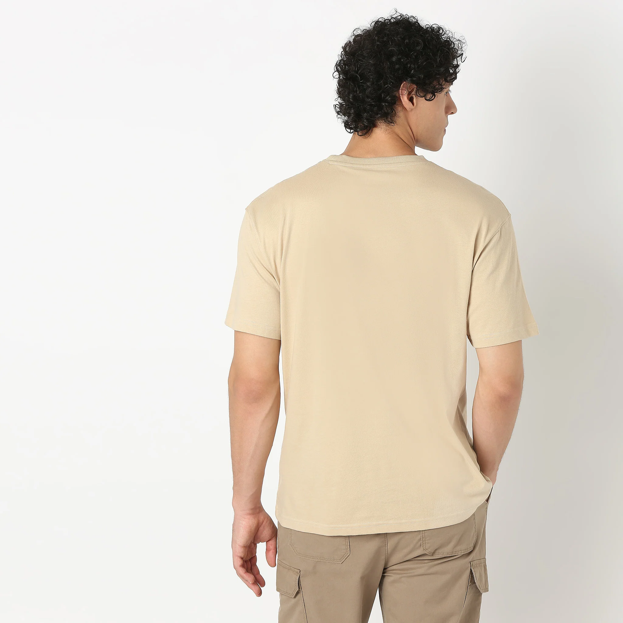 Oversize Graphic Crew Neck Slogan T-Shirt - Image 3