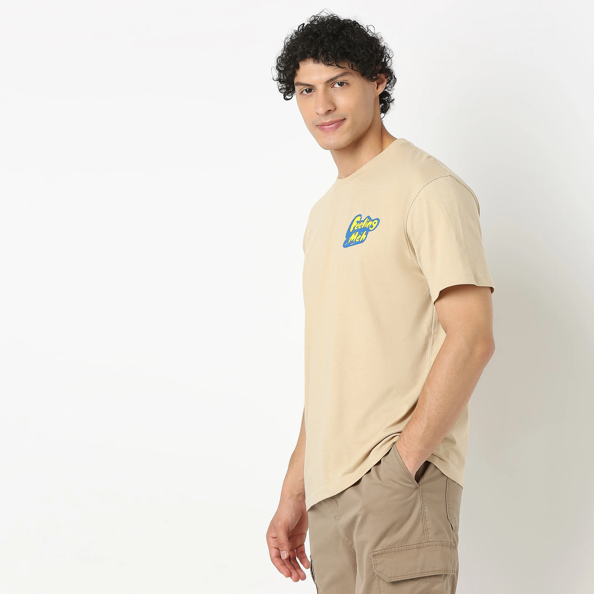 Oversize Graphic Crew Neck Slogan T-Shirt - Image 4
