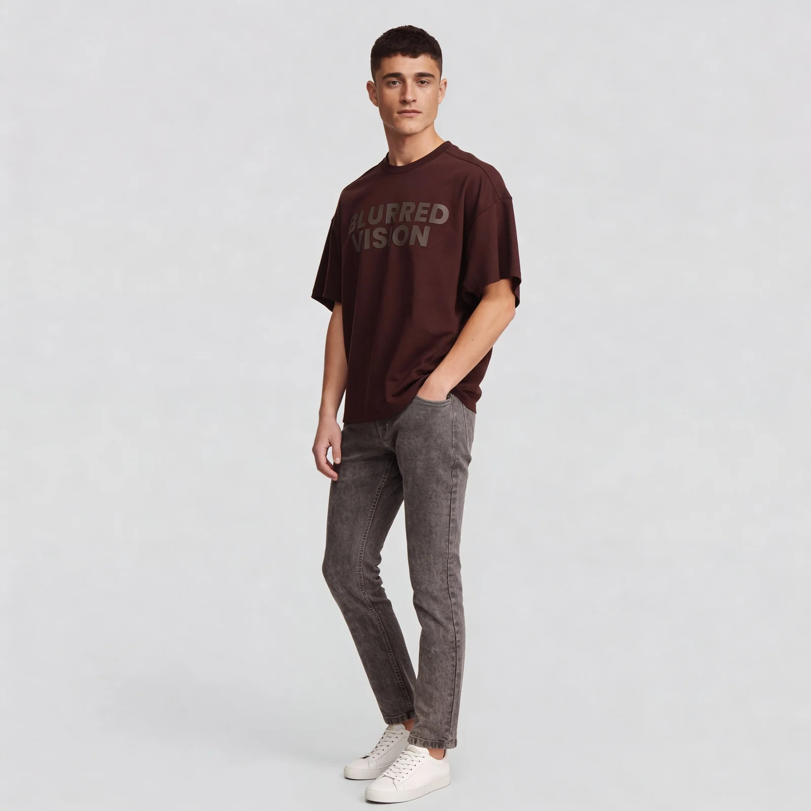 Graphic Crew Neck Oversize T-Shirt