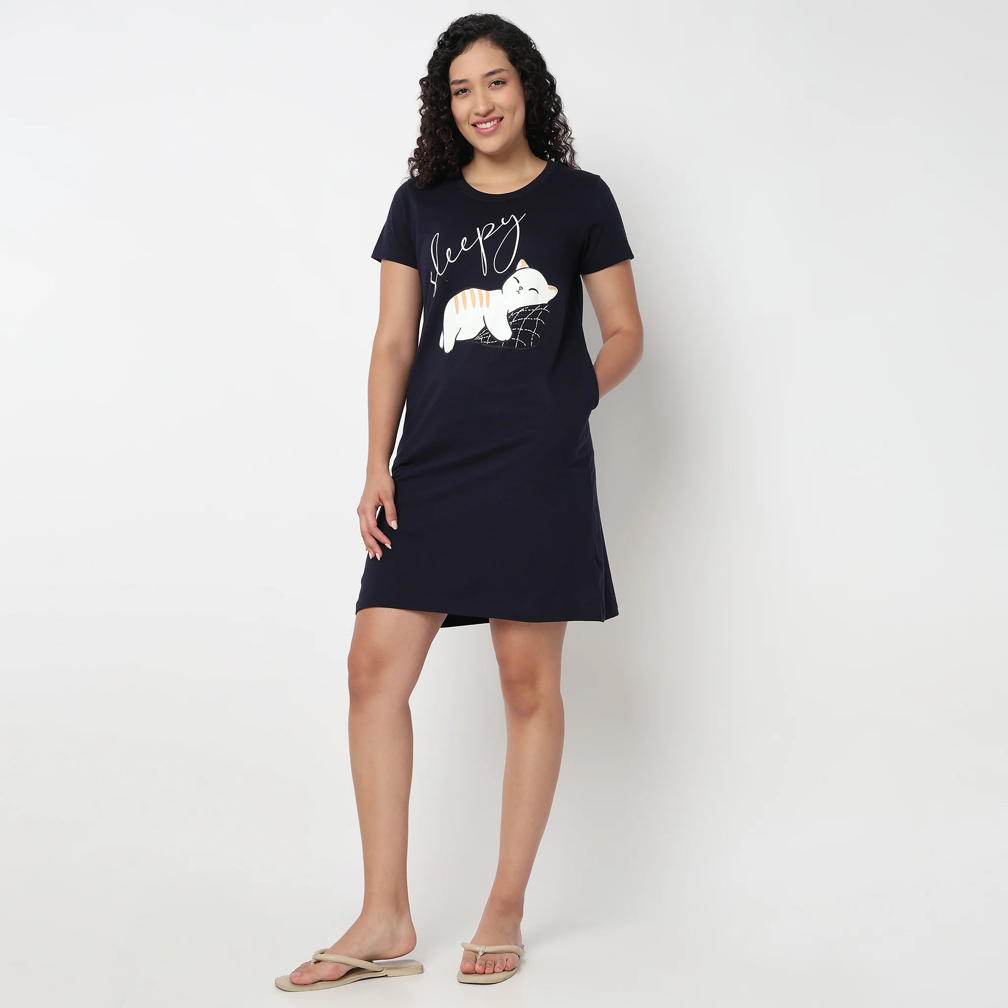 Graphic Short Gown - Image 5