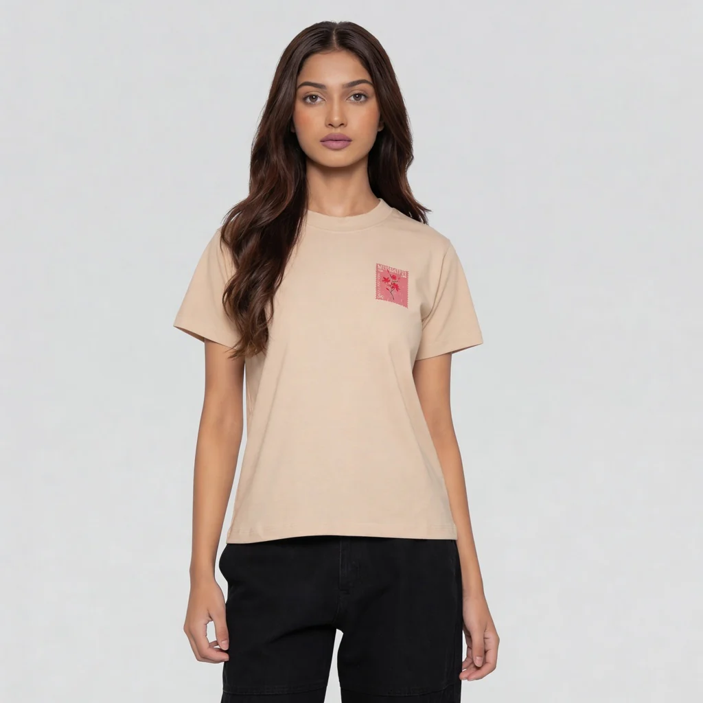Graphic Slim Fit Crop T-Shirt - Image 2