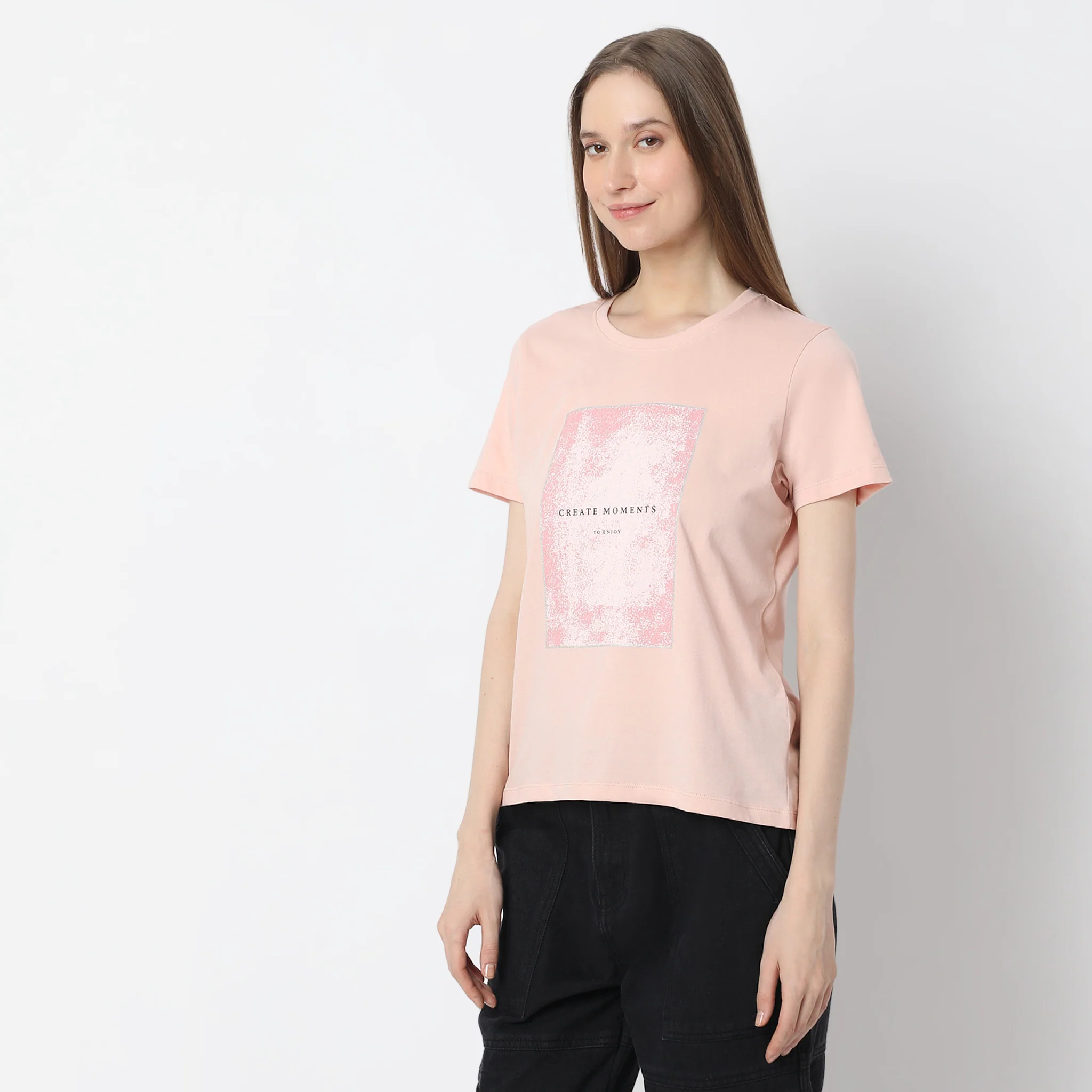 Graphic T-Shirt With Bold Print Design - Image 5