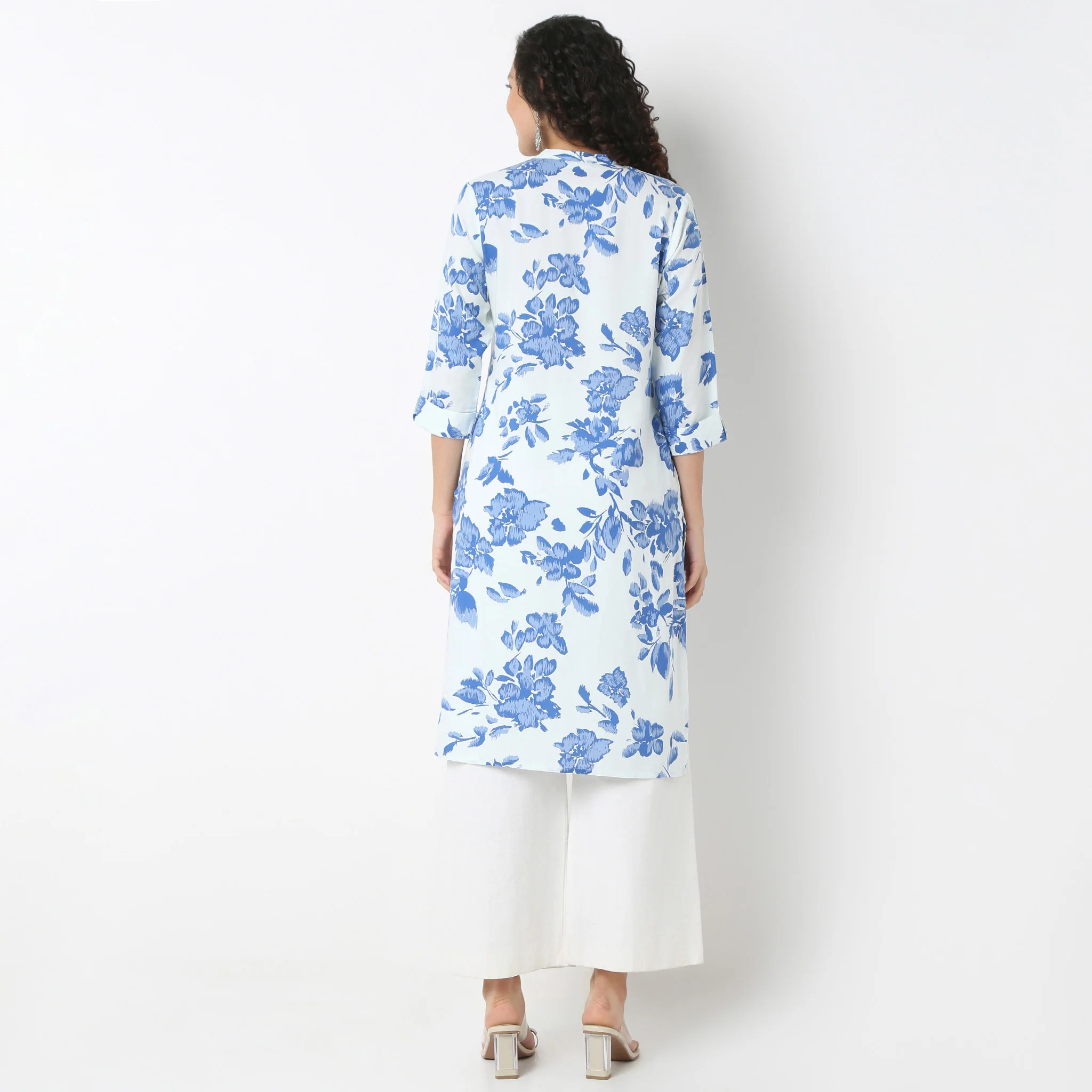 Half Placket Kurta-Rayon - Image 3