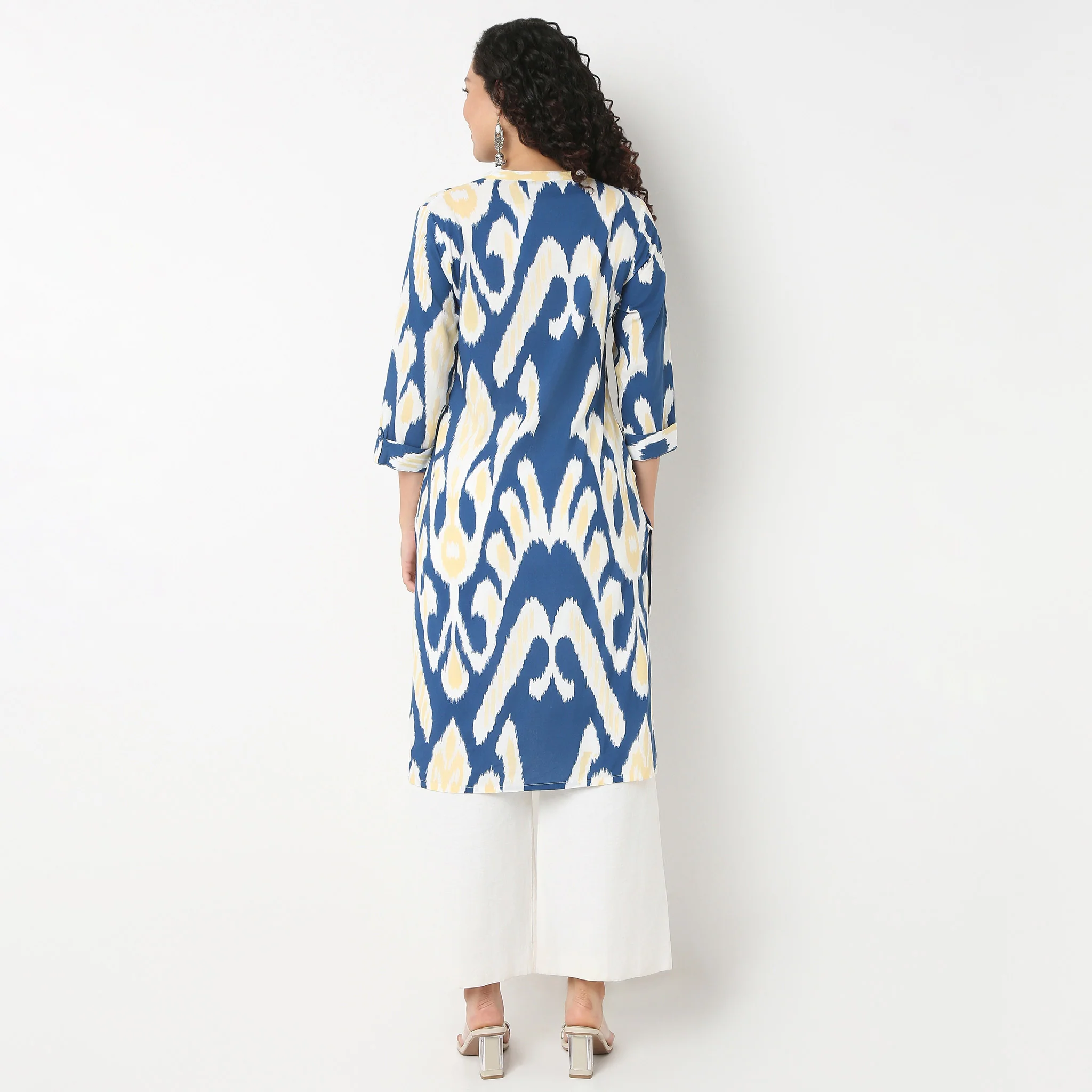 Half Placket Kurta-Rayon - Image 3