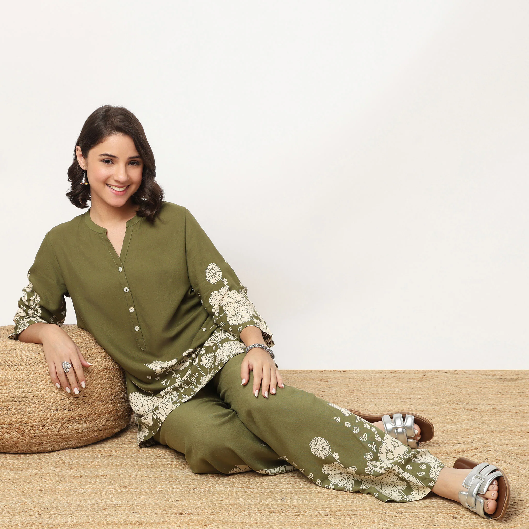 Half Placket Short Kurta