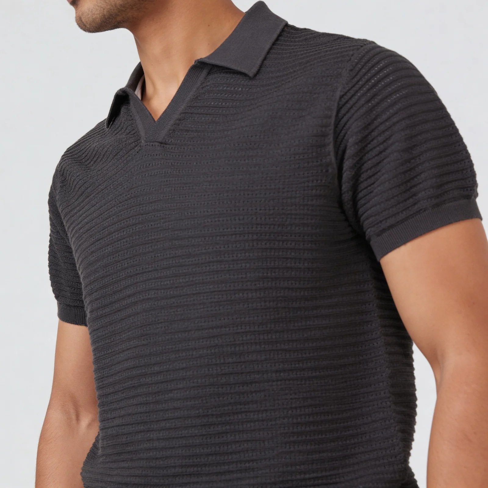 Hand Knit Jersey Structured T-Shirt - Image 14