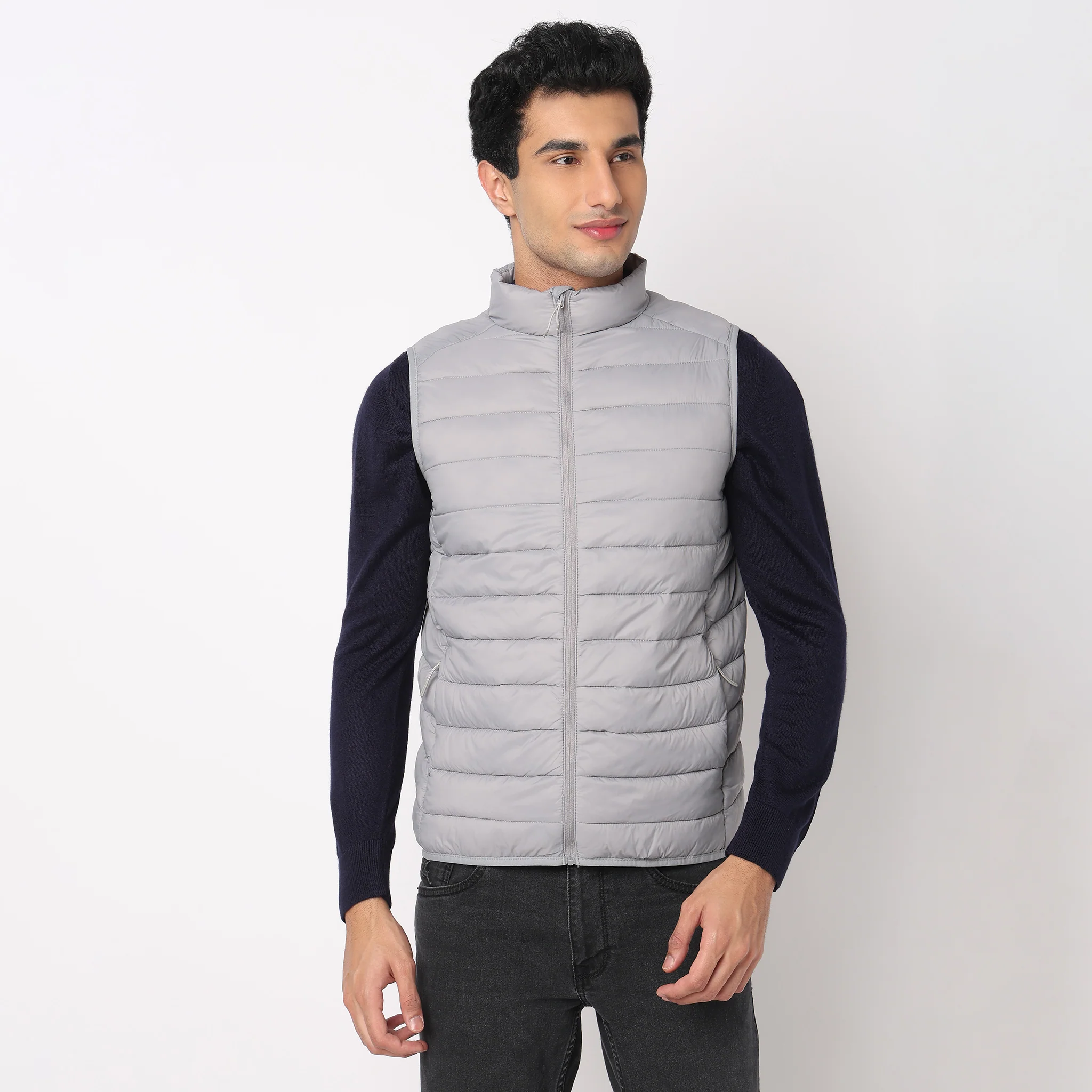 Heat-X Ultrapuff High Neck Sleeveless Gilet Jacket - Water Repellant Fabric with Zippered Hand Pockets - Image 2