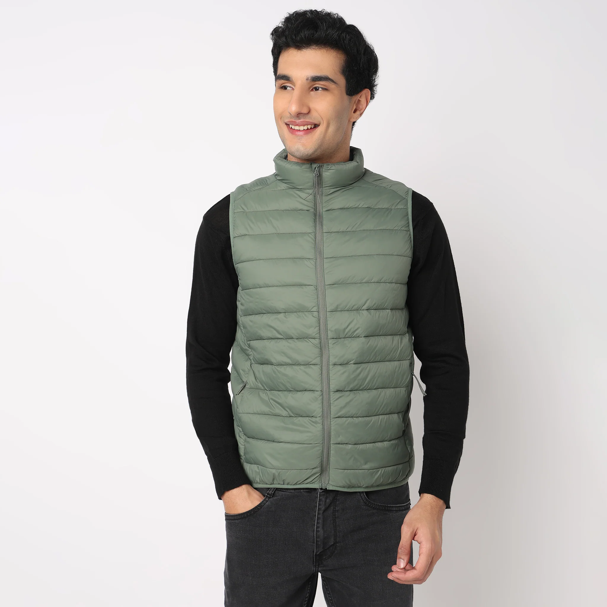 Heat-X Ultrapuff High Neck Sleeveless Gilet Jacket - Water Repellant Fabric with Zippered Hand Pockets - Image 20