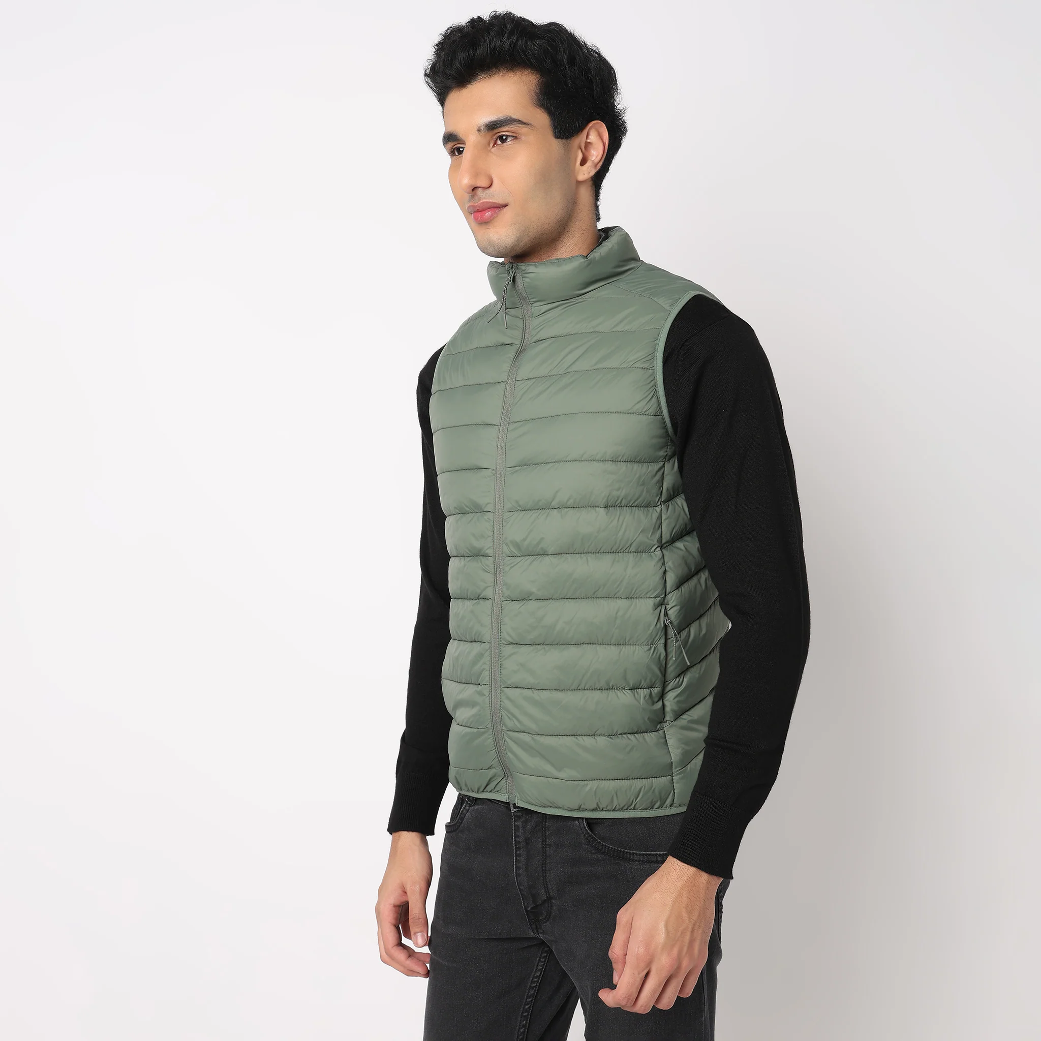 Heat-X Ultrapuff High Neck Sleeveless Gilet Jacket - Water Repellant Fabric with Zippered Hand Pockets - Image 22