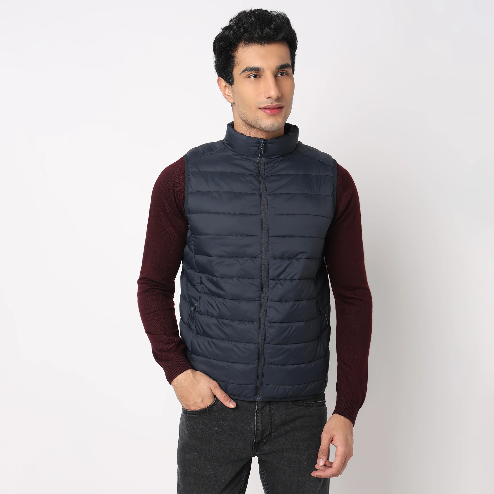 Heat-X Ultrapuff High Neck Sleeveless Gilet Jacket - Water Repellant Fabric with Zippered Hand Pockets - Image 29