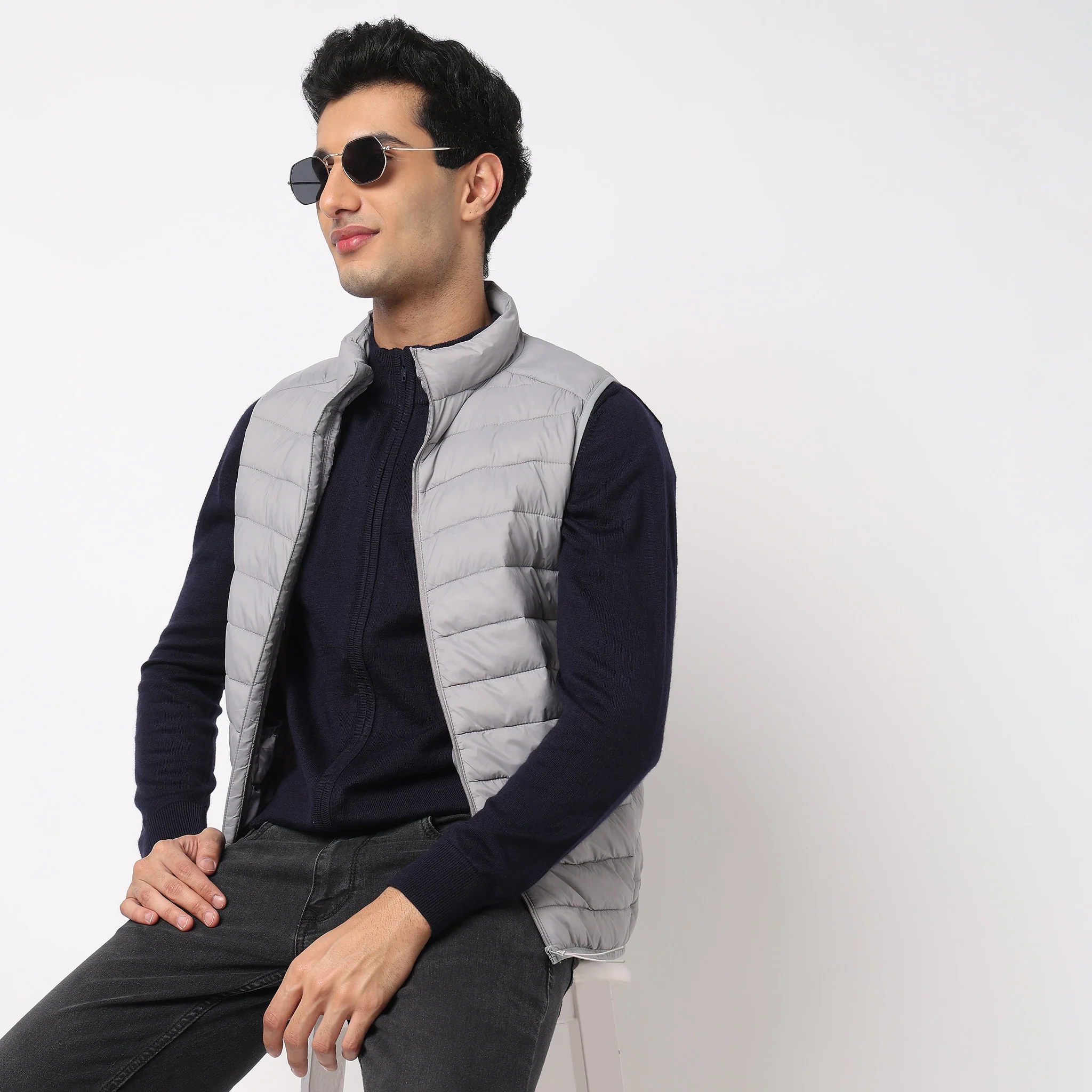 Heat-X Ultrapuff High Neck Sleeveless Gilet Jacket - Water Repellant Fabric with Zippered Hand Pockets - Image 4