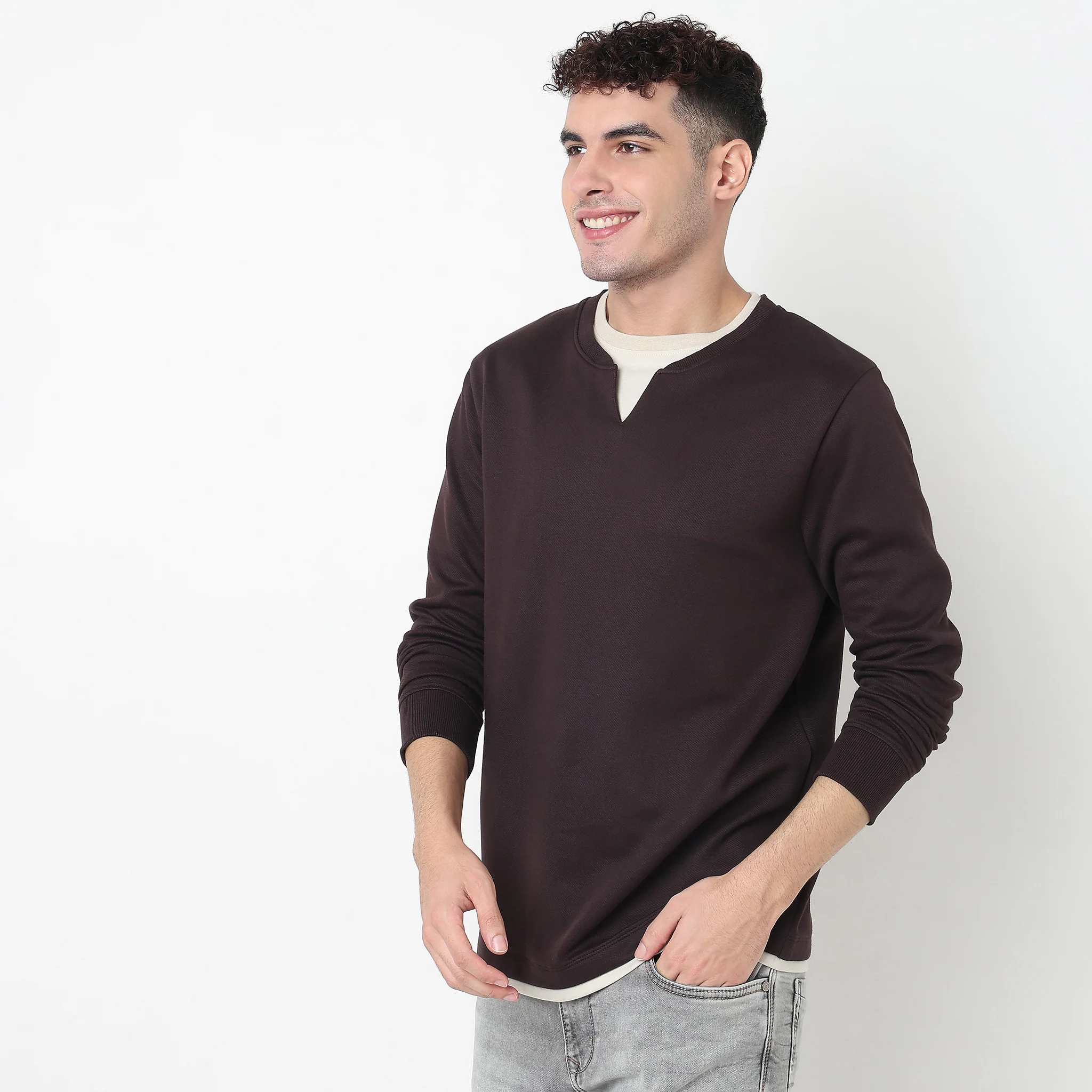 Henley Neck Varsitee T-Shirt - Image 10