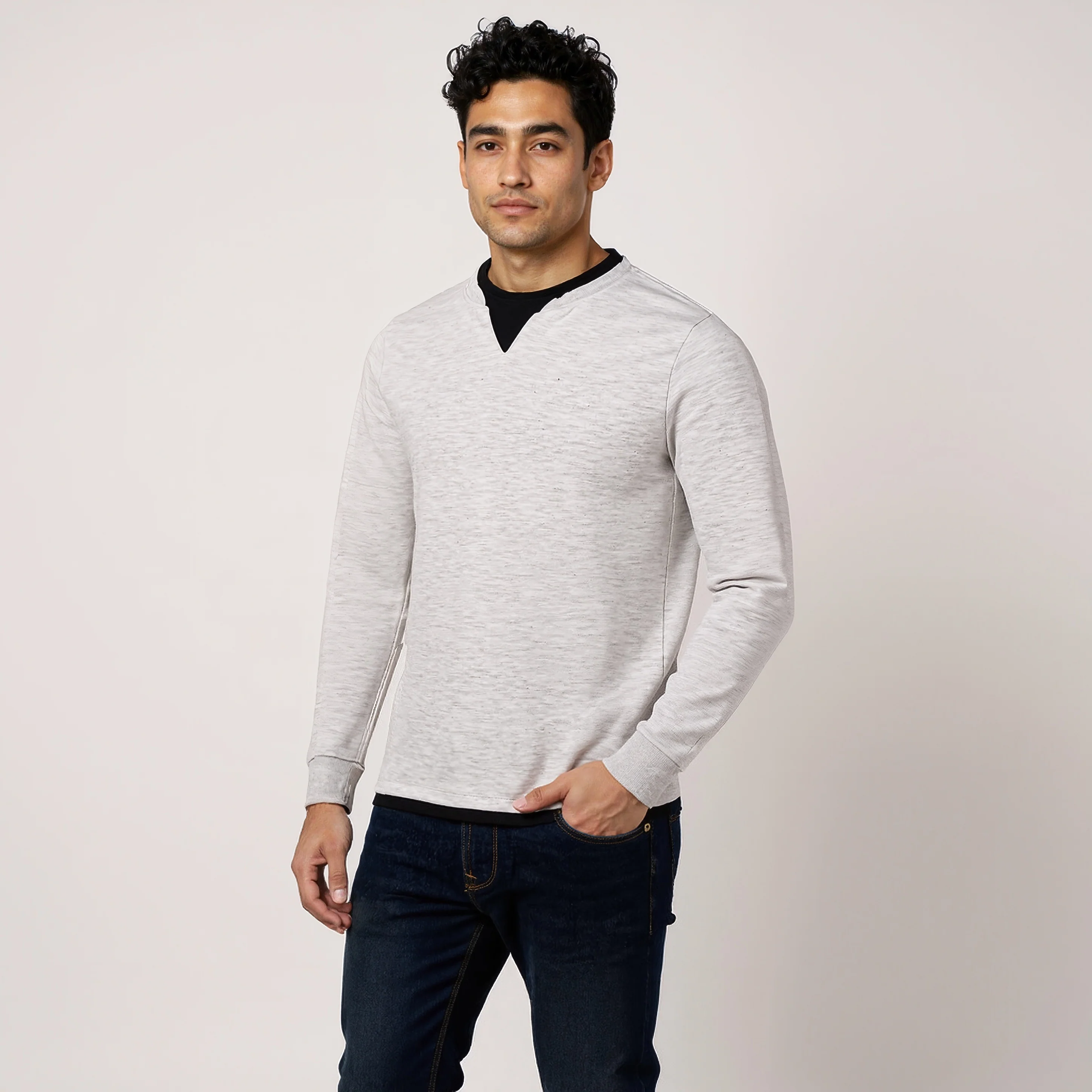 Henley Neck Varsitee T-Shirt - Image 16