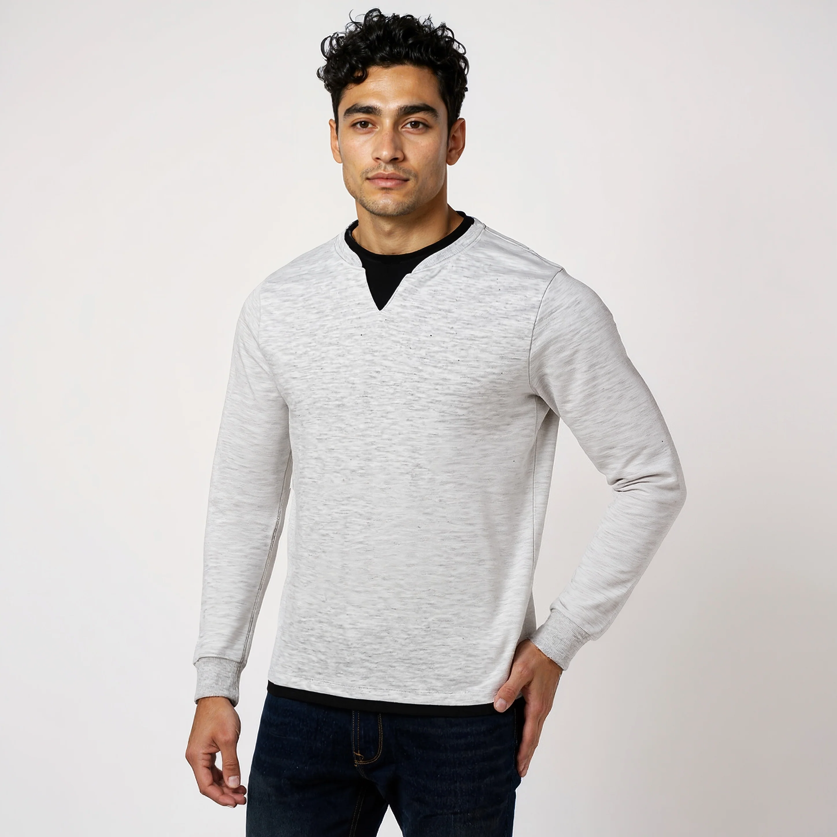 Henley Neck Varsitee T-Shirt - Image 19