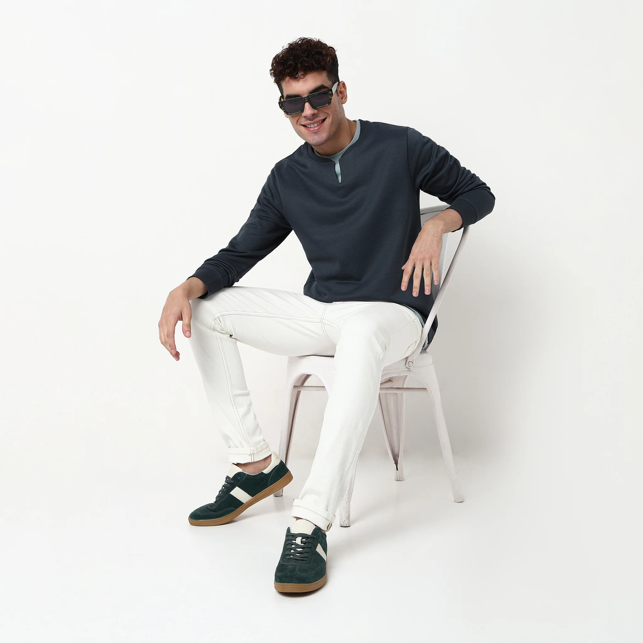 Henley Neck Varsitee T-Shirt - Image 2
