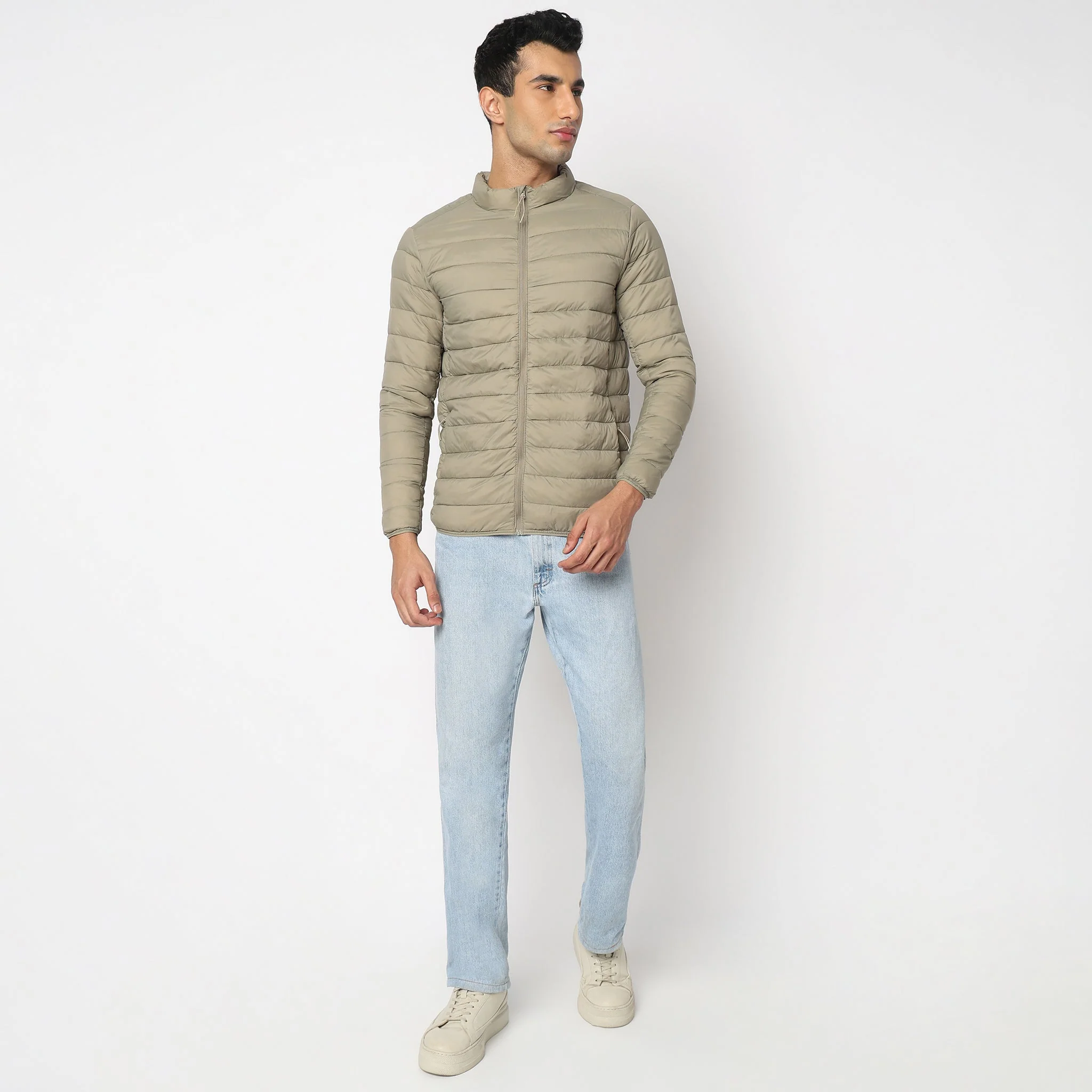 Heat-X Ultrapuff High Neck Full Sleeve Bomber Jacket - Water Repellant Fabric with Zippered Hand Pockets - Image 19
