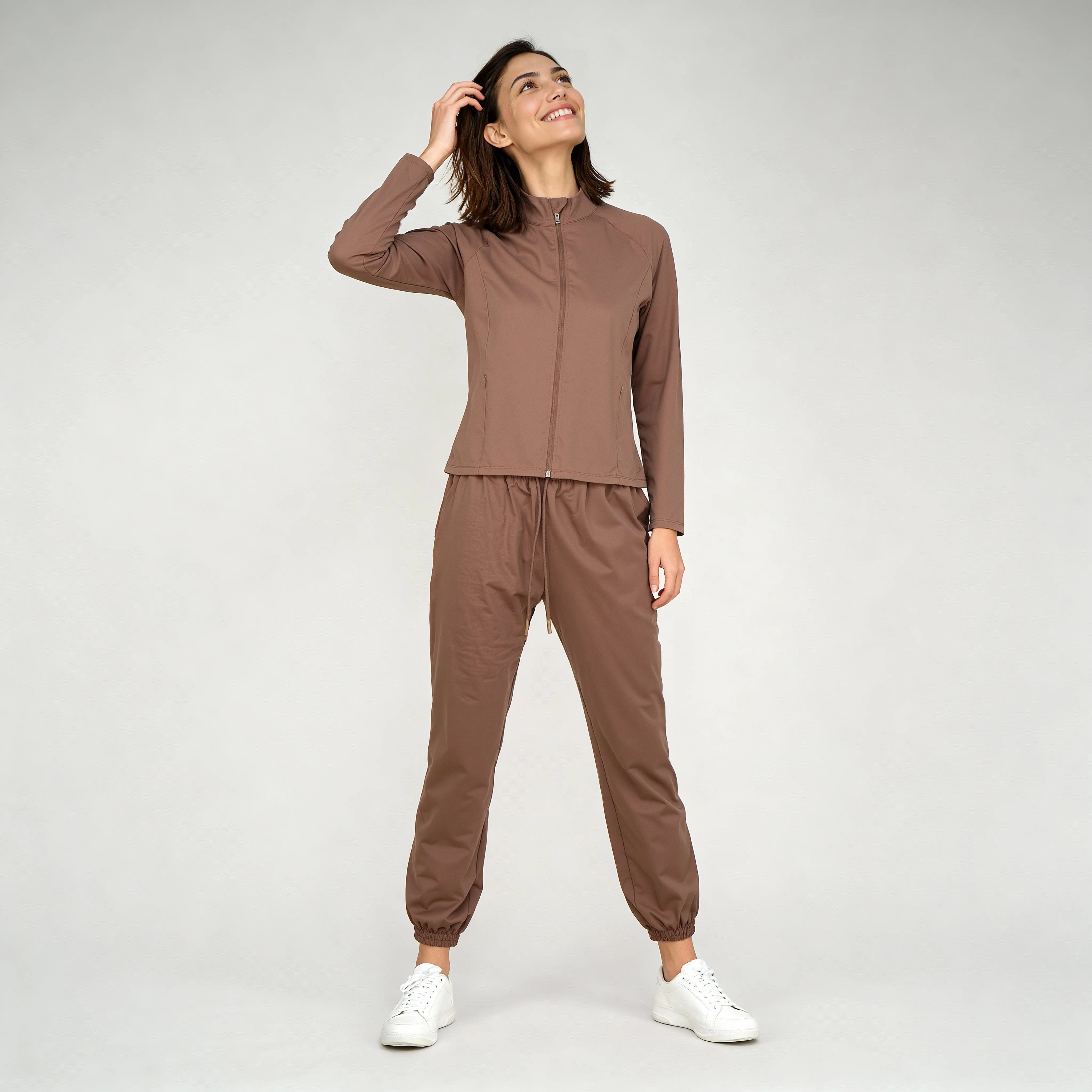 Air Dry High Rise Active Joggers With Patch Pockets - Image 6