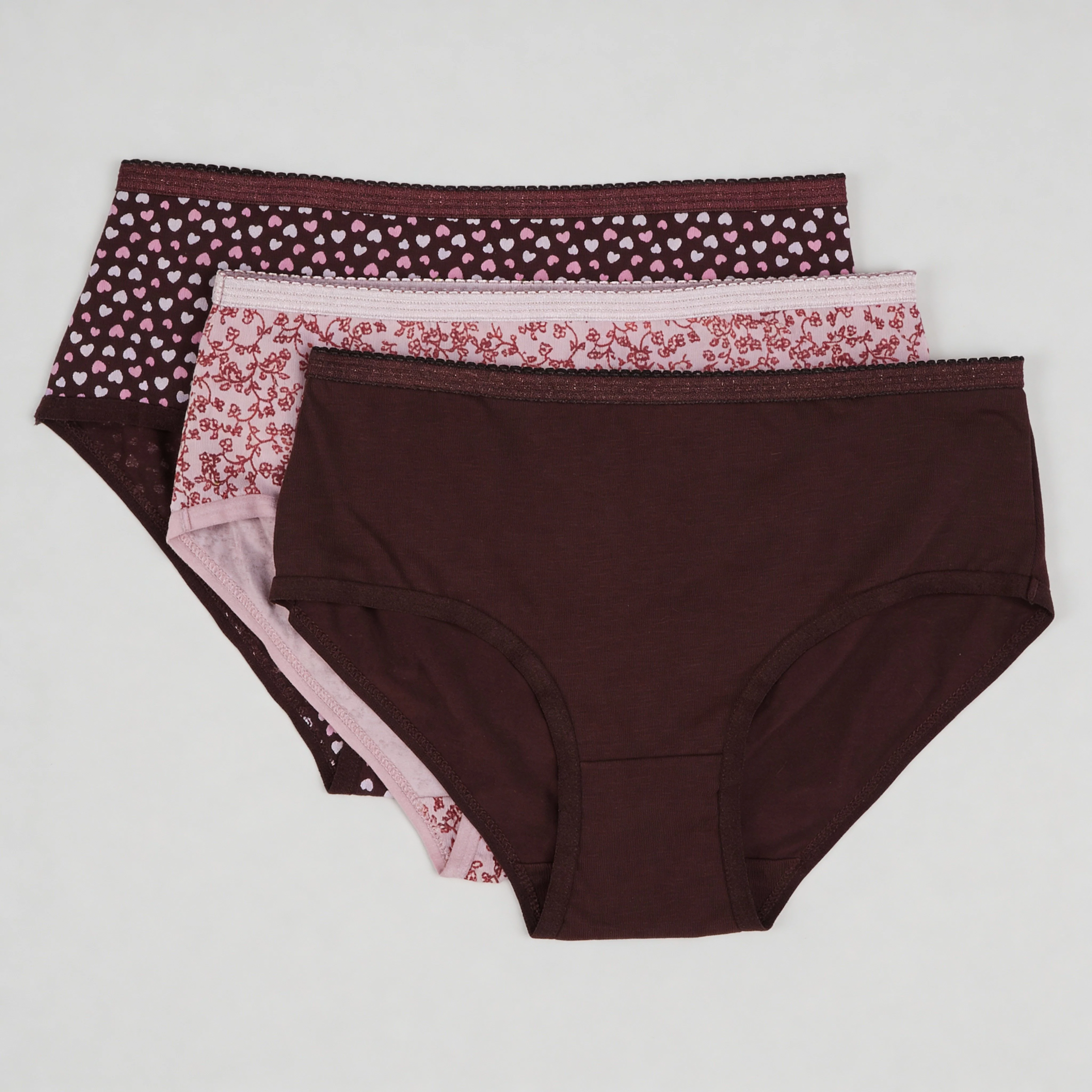 High Rise Printed Full Brief Panties - Pack of 3 - Image 6